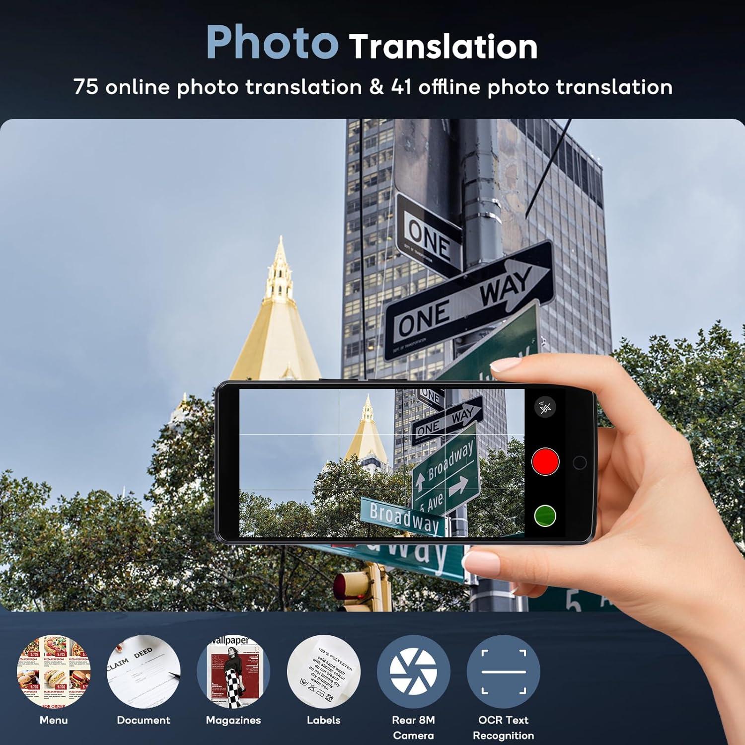Traductor de Idiomas Anpress A50 Lite, Pantalla Táctil 5.5"