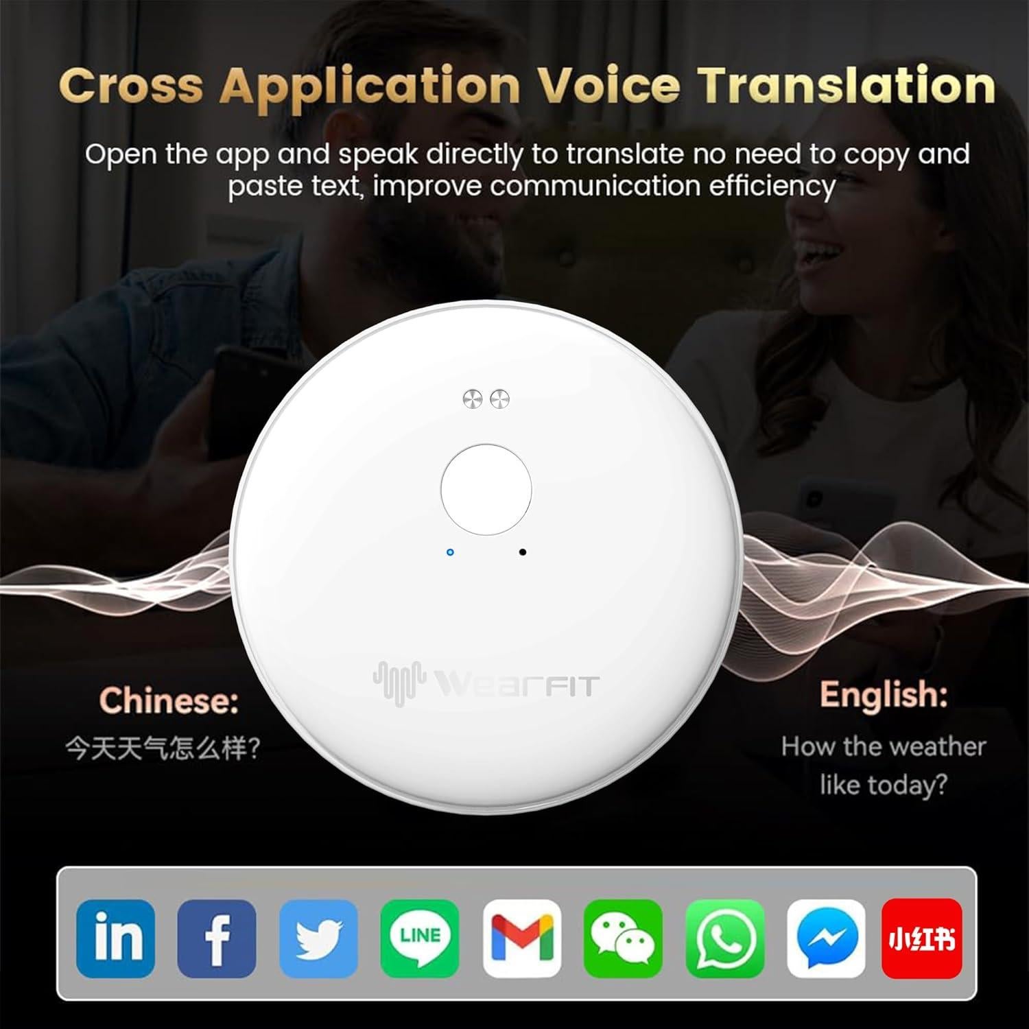 Traductor de Idiomas AI BTX Ai 102 Blanco - Offline, 50 Idiomas