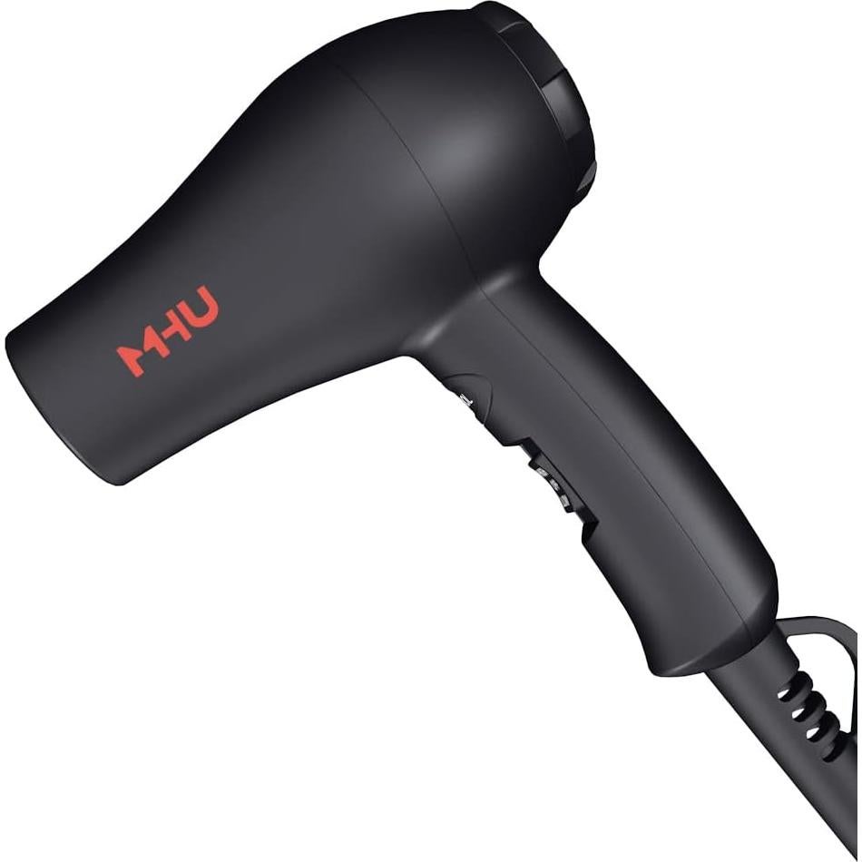Secador de Pelo Mini Cerámico iónico 1000W Negro