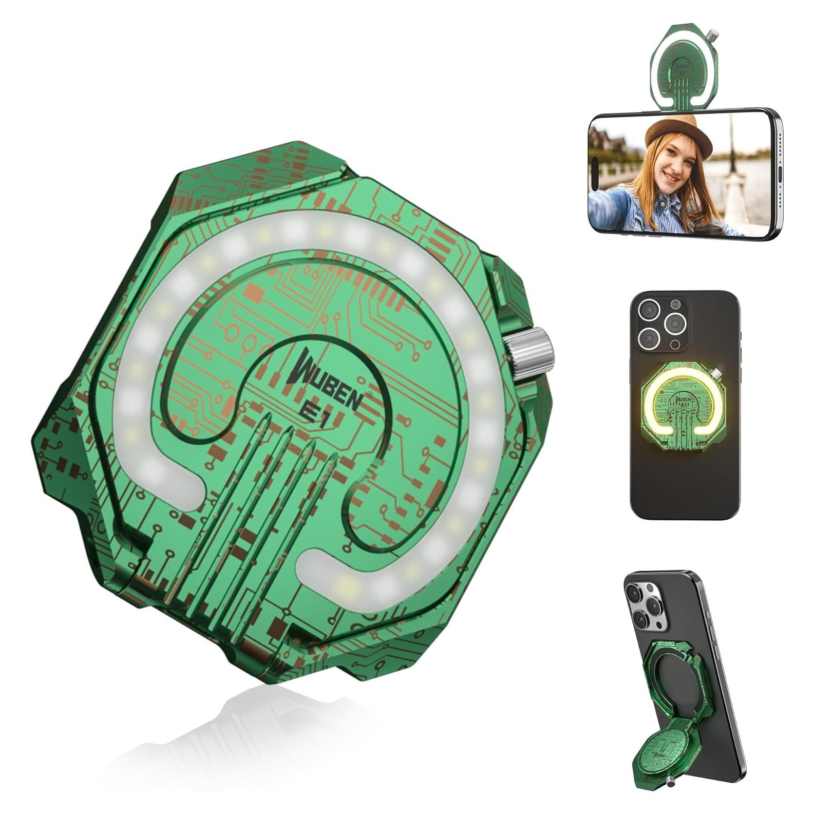 Luz de Anillo Portátil WUBEN E1 para Selfie 300 Lúmenes