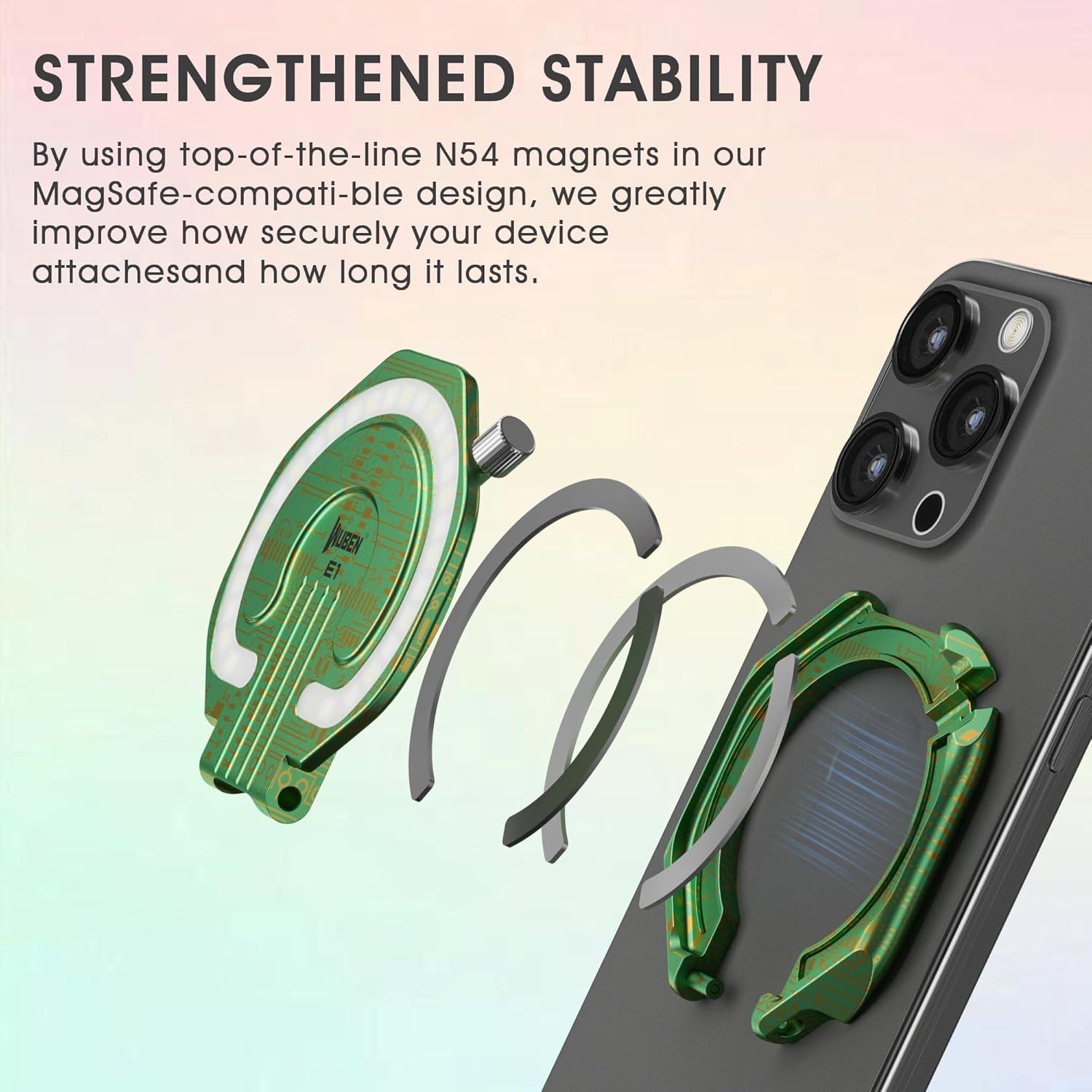 Luz de Anillo Portátil WUBEN E1 para Selfie 300 Lúmenes