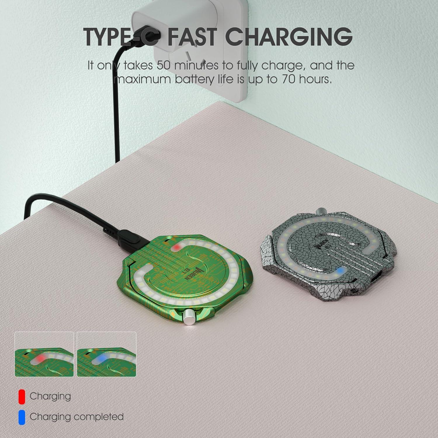 Luz de Anillo Portátil WUBEN E1 para Selfie 300 Lúmenes