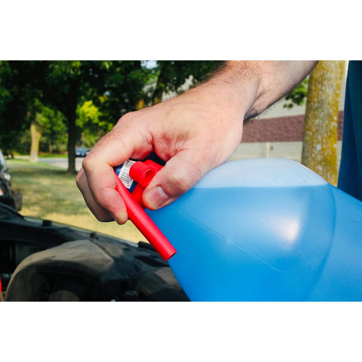 WirthCo 32157 TripleThread(tm) Flexible Spout Funnel with Cap, colors may vary