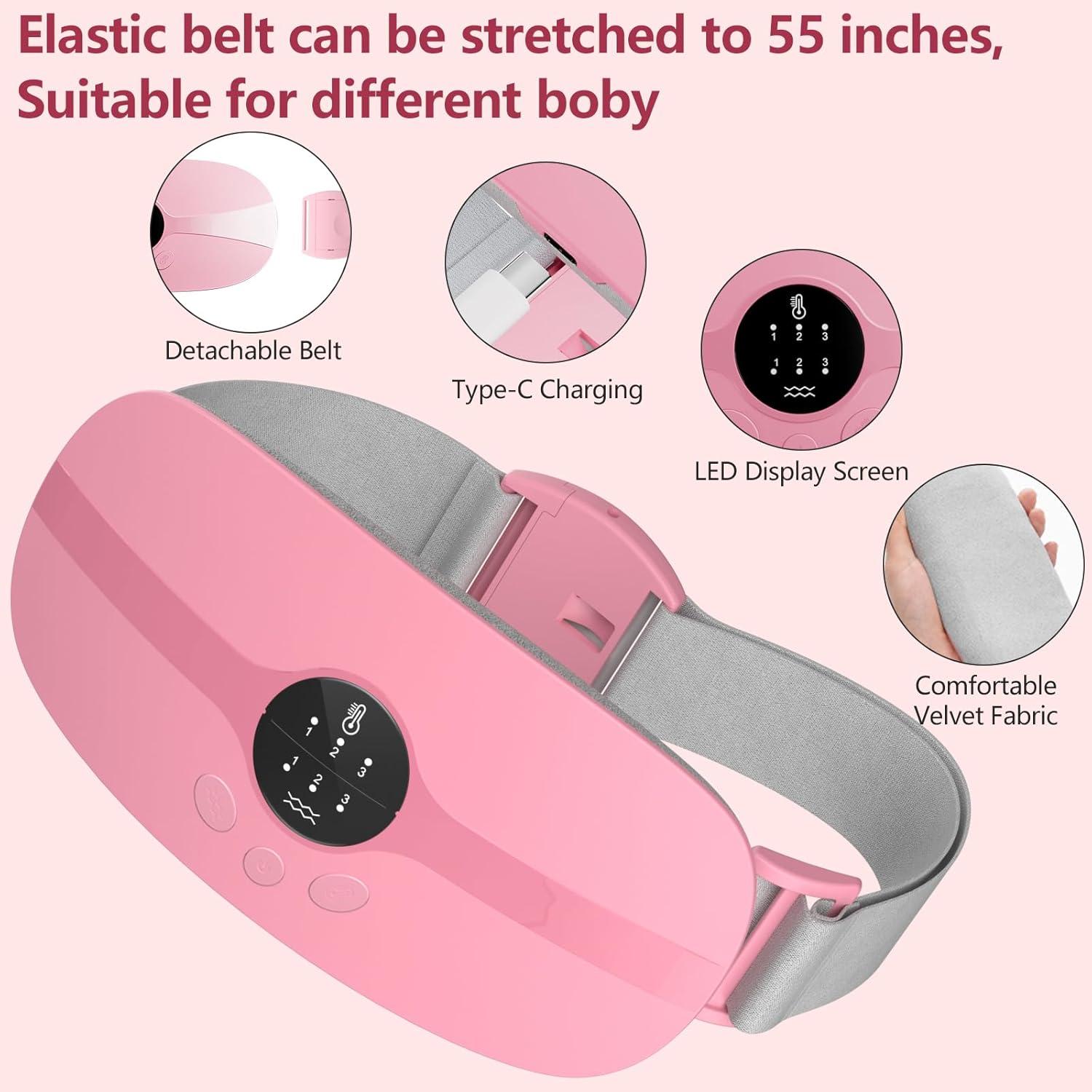 Almohadilla Calentadora Inalámbrica Kissleaf Rosa 3 Niveles