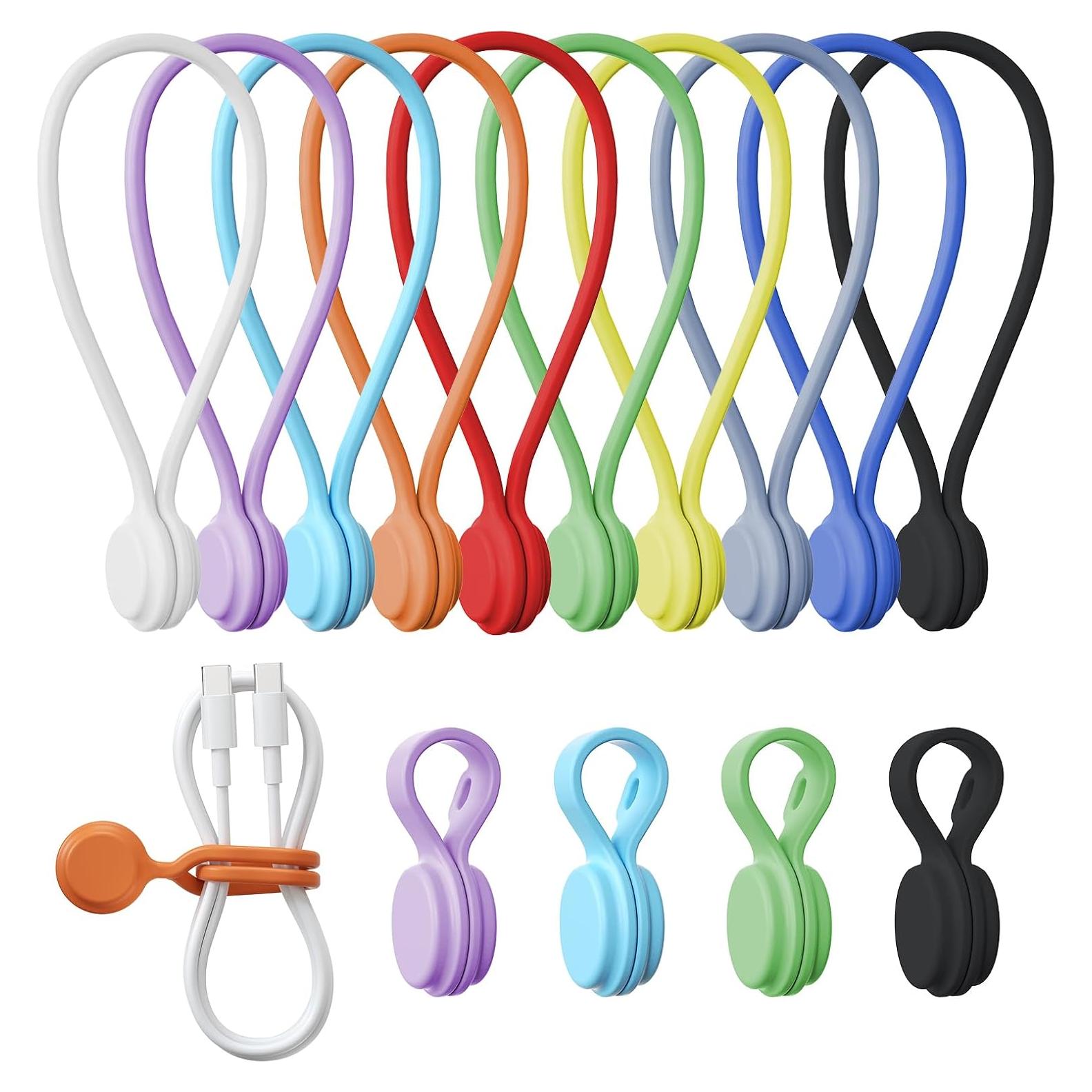 Correas Magnéticas de Silicona Tounee - Combo 8 Pcs Multiusos