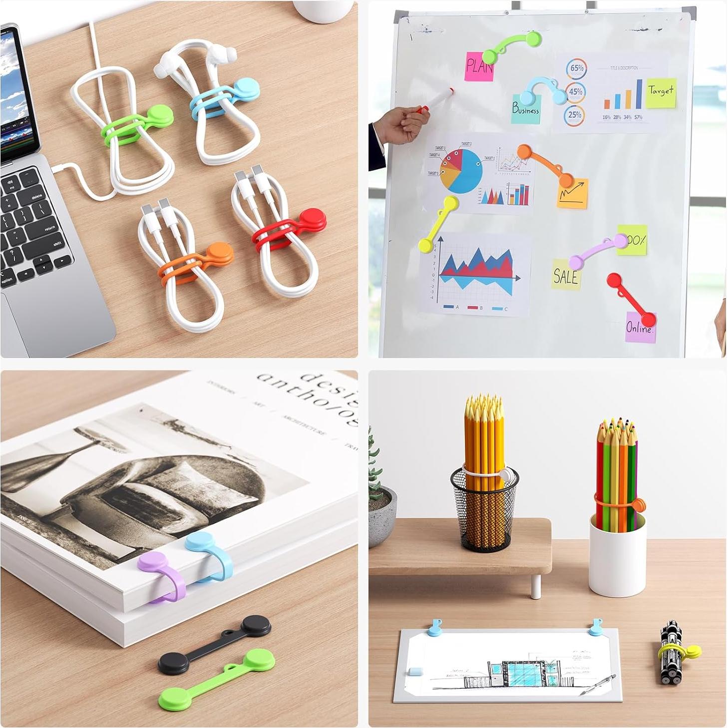 Correas Magnéticas de Silicona Tounee - Combo 8 Pcs Multiusos