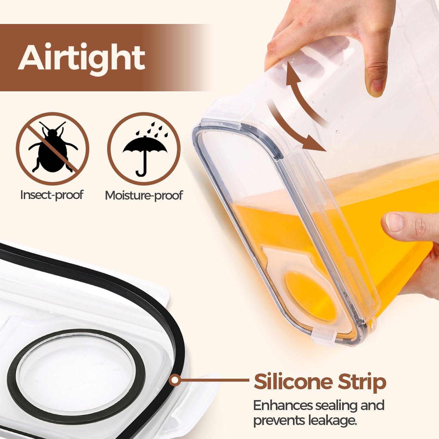 Juego de 2 Contenedores Herméticos ComSaf 6.3L para Cereal