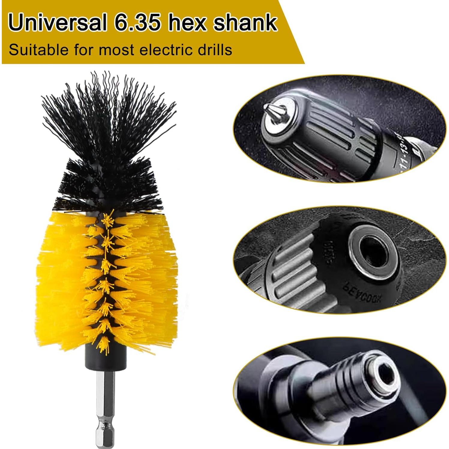 Juego de 18 Accesorios para Cepillos de Taladro ROIKETU