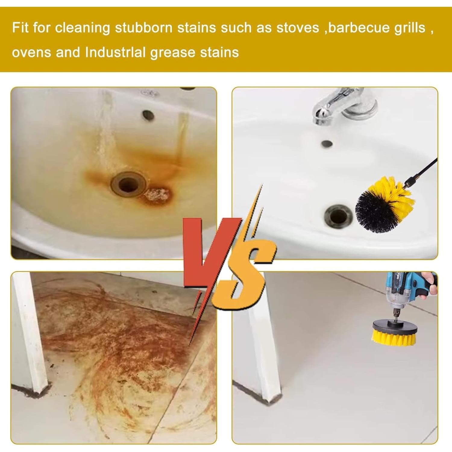 Juego de 18 Accesorios para Cepillos de Taladro ROIKETU