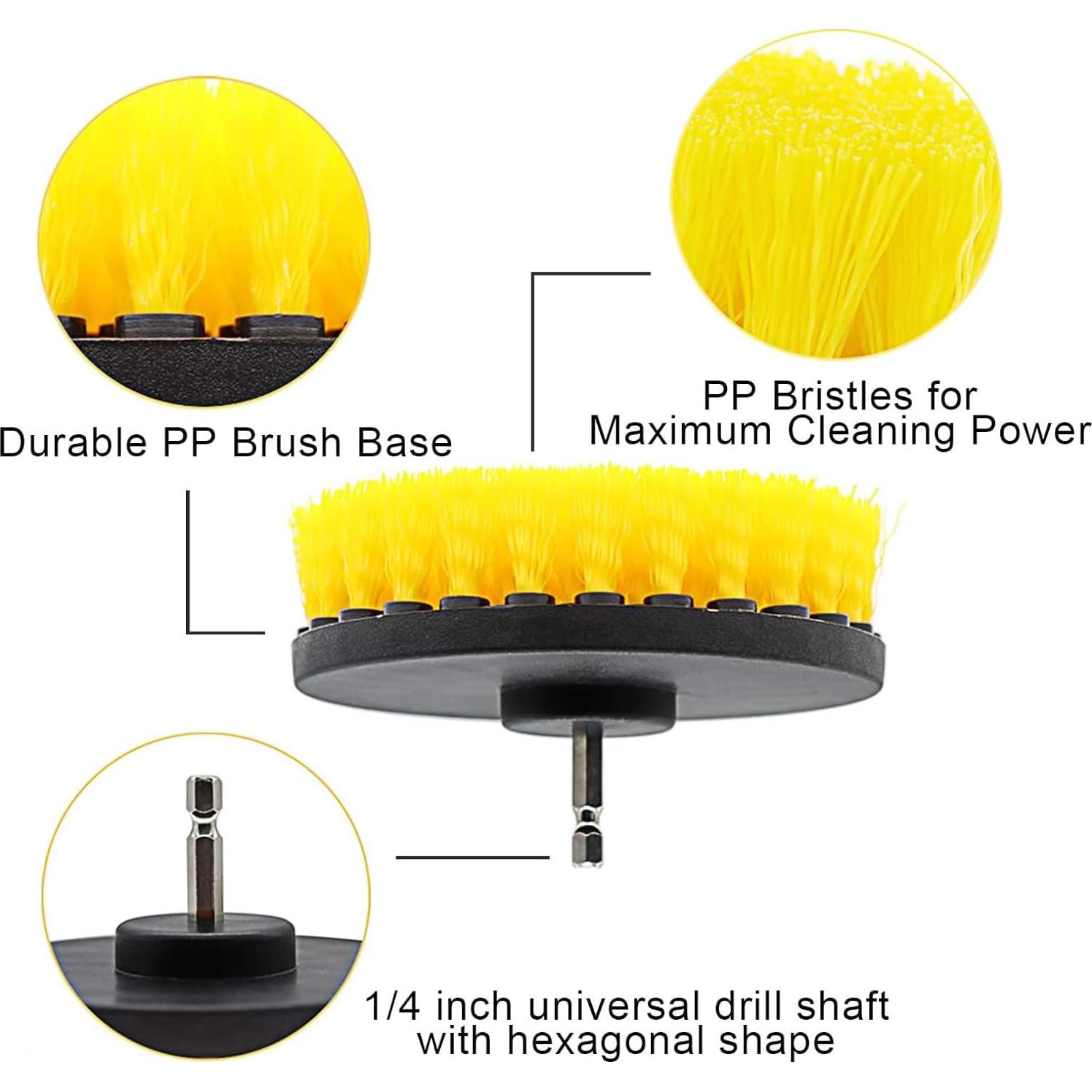 Juego de 18 Accesorios para Cepillos de Taladro ROIKETU