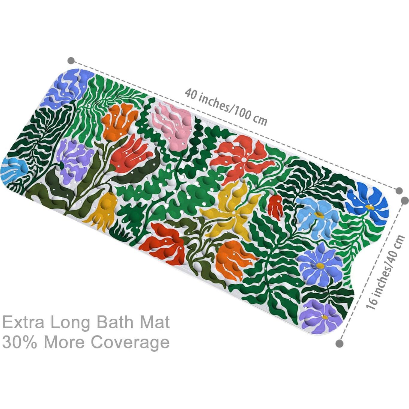 Alfombra de Baño Antideslizante Azppsad 101.6x40.6 cm Vinilo