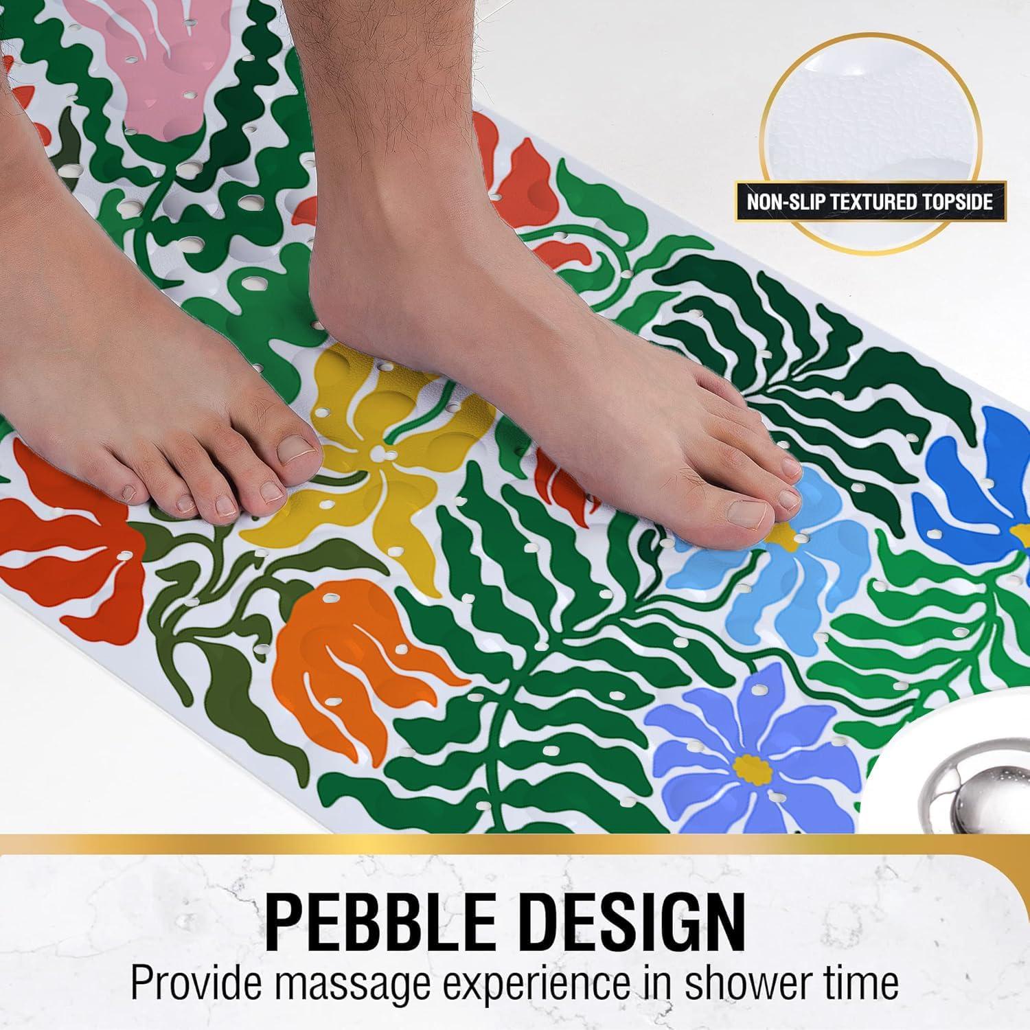 Alfombra de Baño Antideslizante Azppsad 101.6x40.6 cm Vinilo