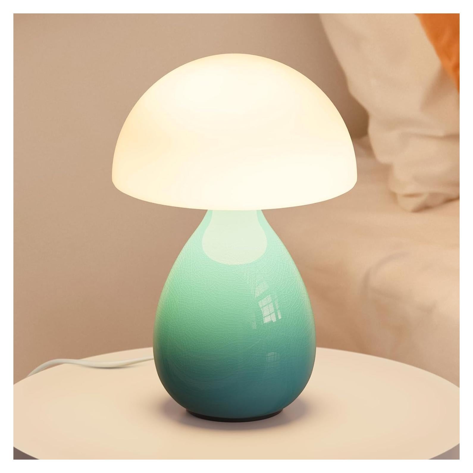 Lámpara de Hongo VanBoLon LED Regulable Azul 36.8x16.3cm