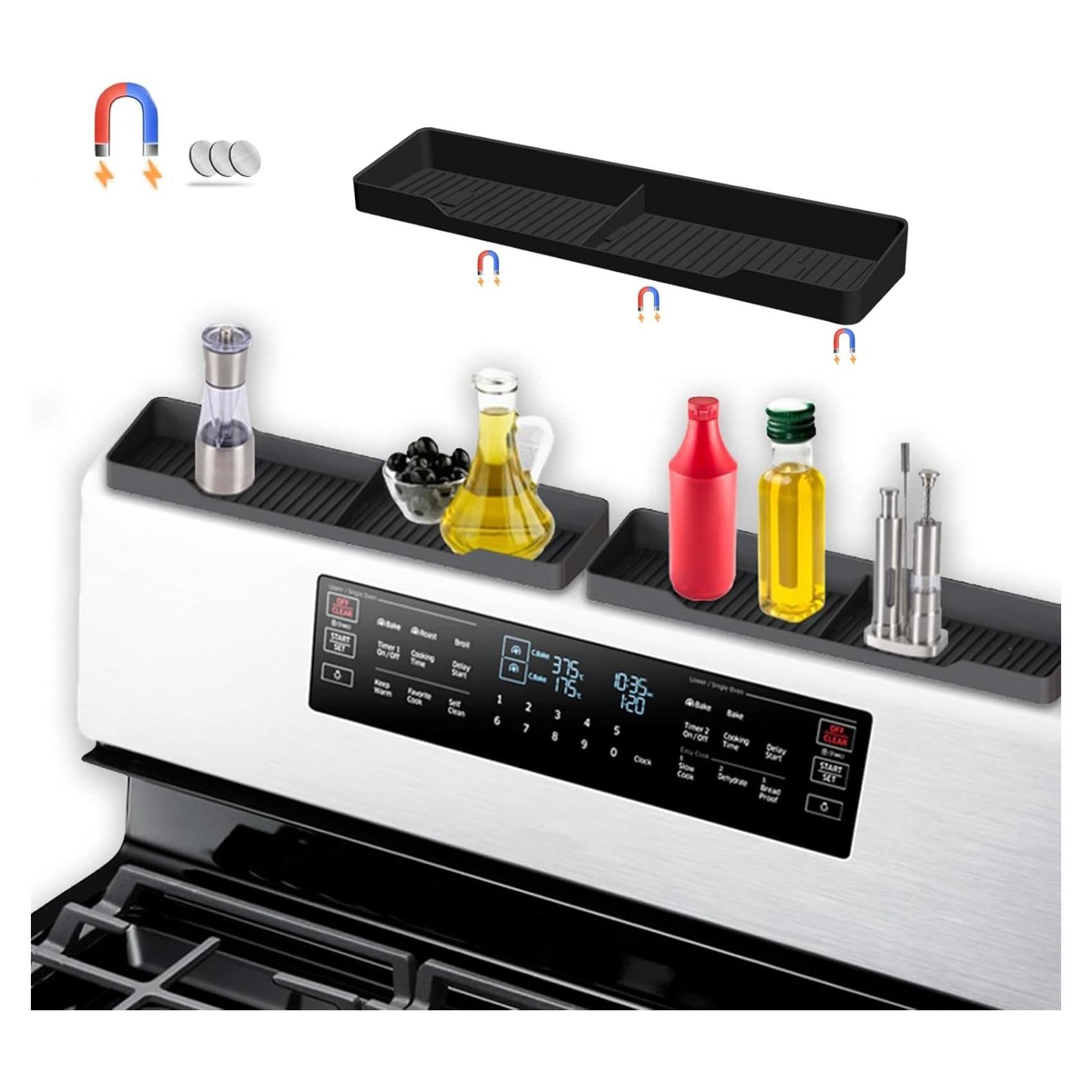 Estante Magnético de Silicona Pukaock 38x9.5 cm para Cocina