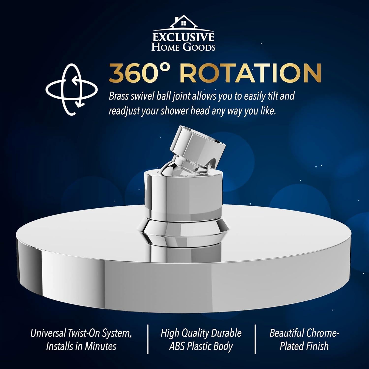 Cabezal de Ducha Heatsistence 6" Alta Presión con Manguera 177.8 cm