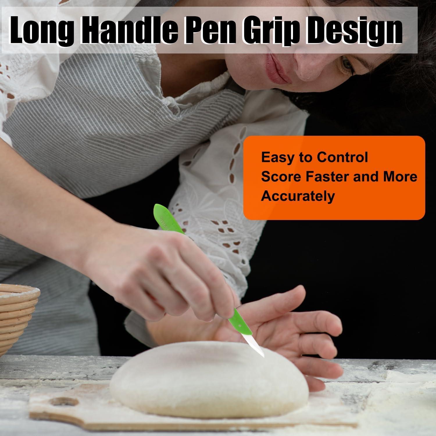 Cortador de Pan KUNIFU de Cerámica con Funda Protectora Verde