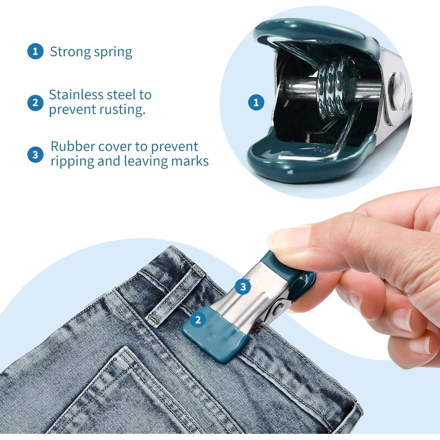 Pinzas de Ropa Pesadas Hotolive 30 Piezas Acero Inoxidable