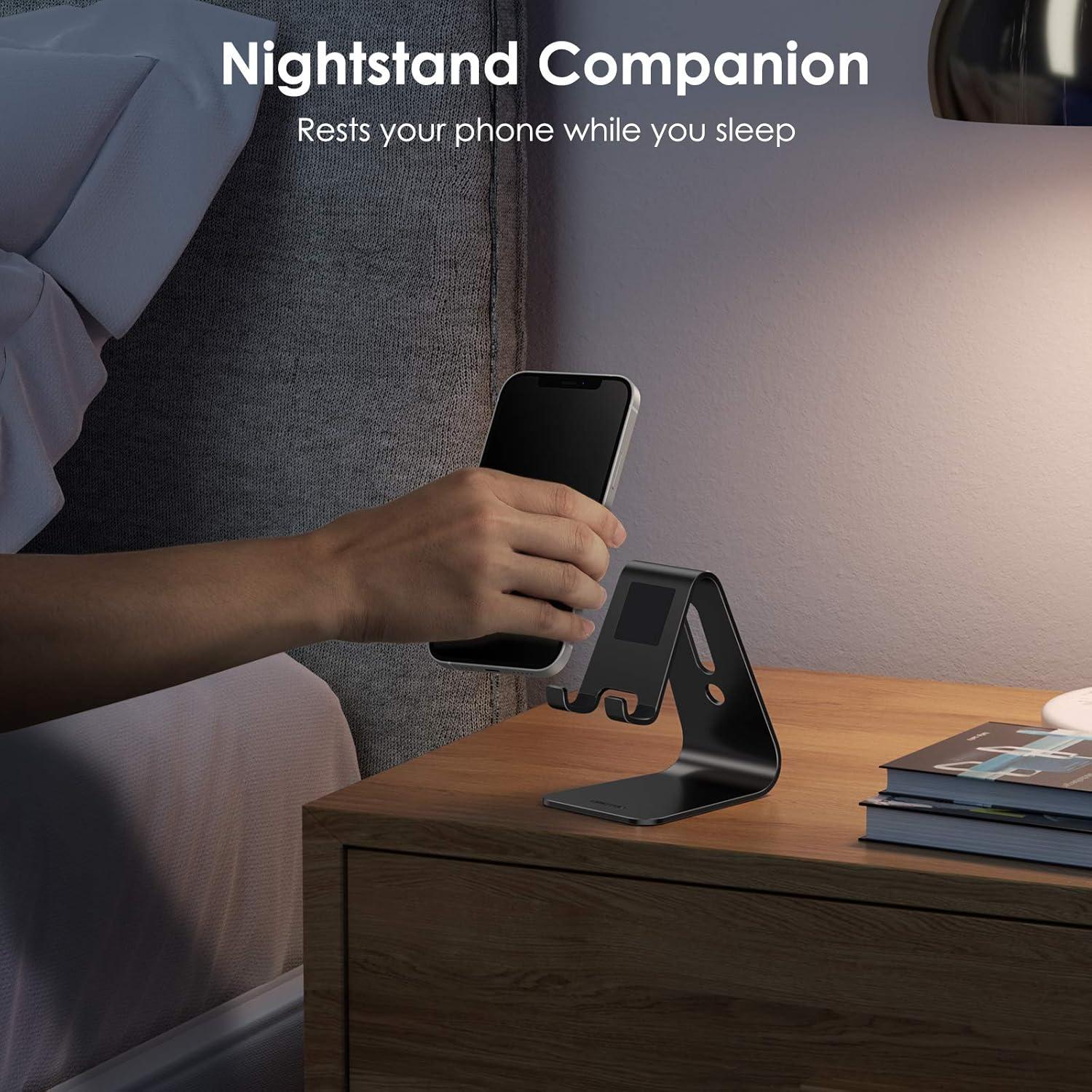 Soporte para Teléfono Celular Aluminio OMOTON C1 Negro