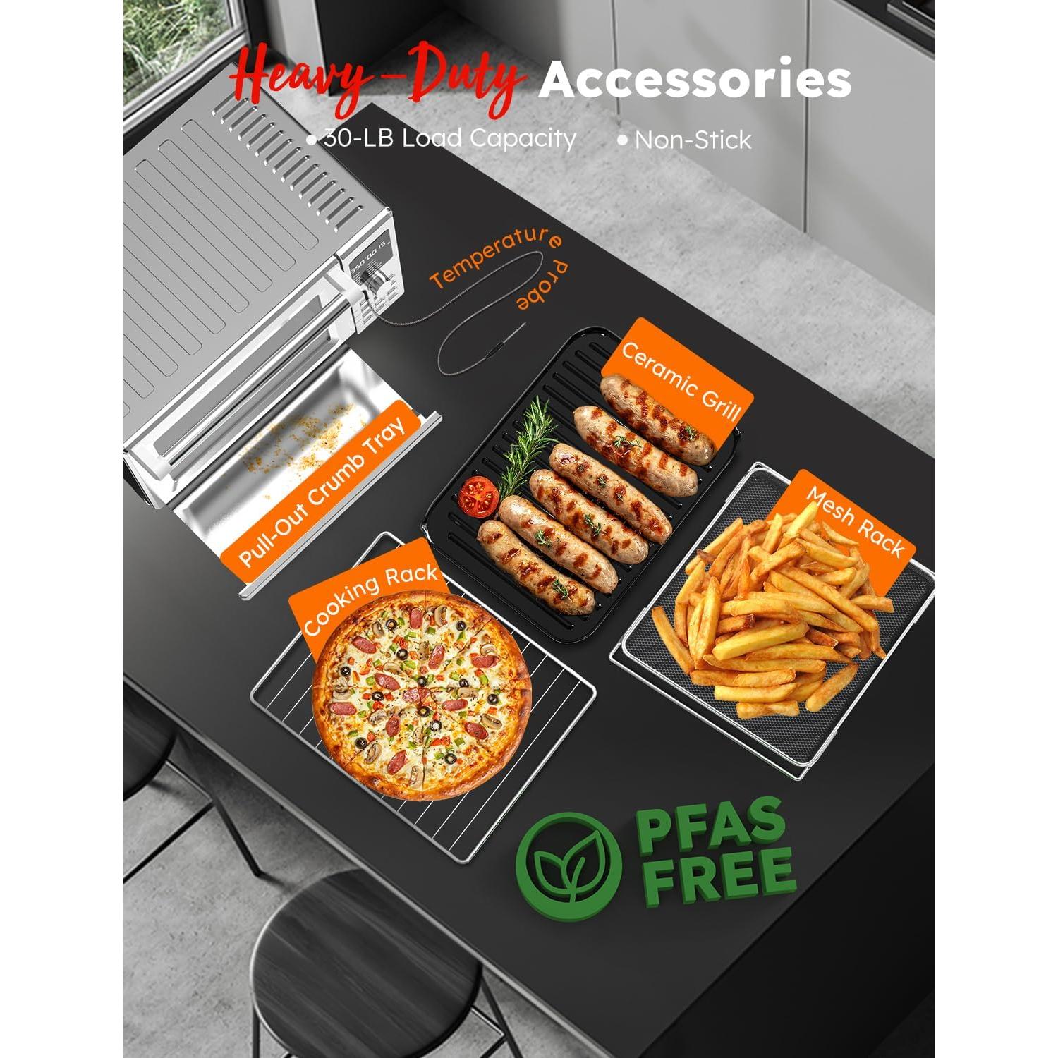 Horno Tostador de Aire Nuwave Bravo XL Pro 30QT Acero Inoxidable