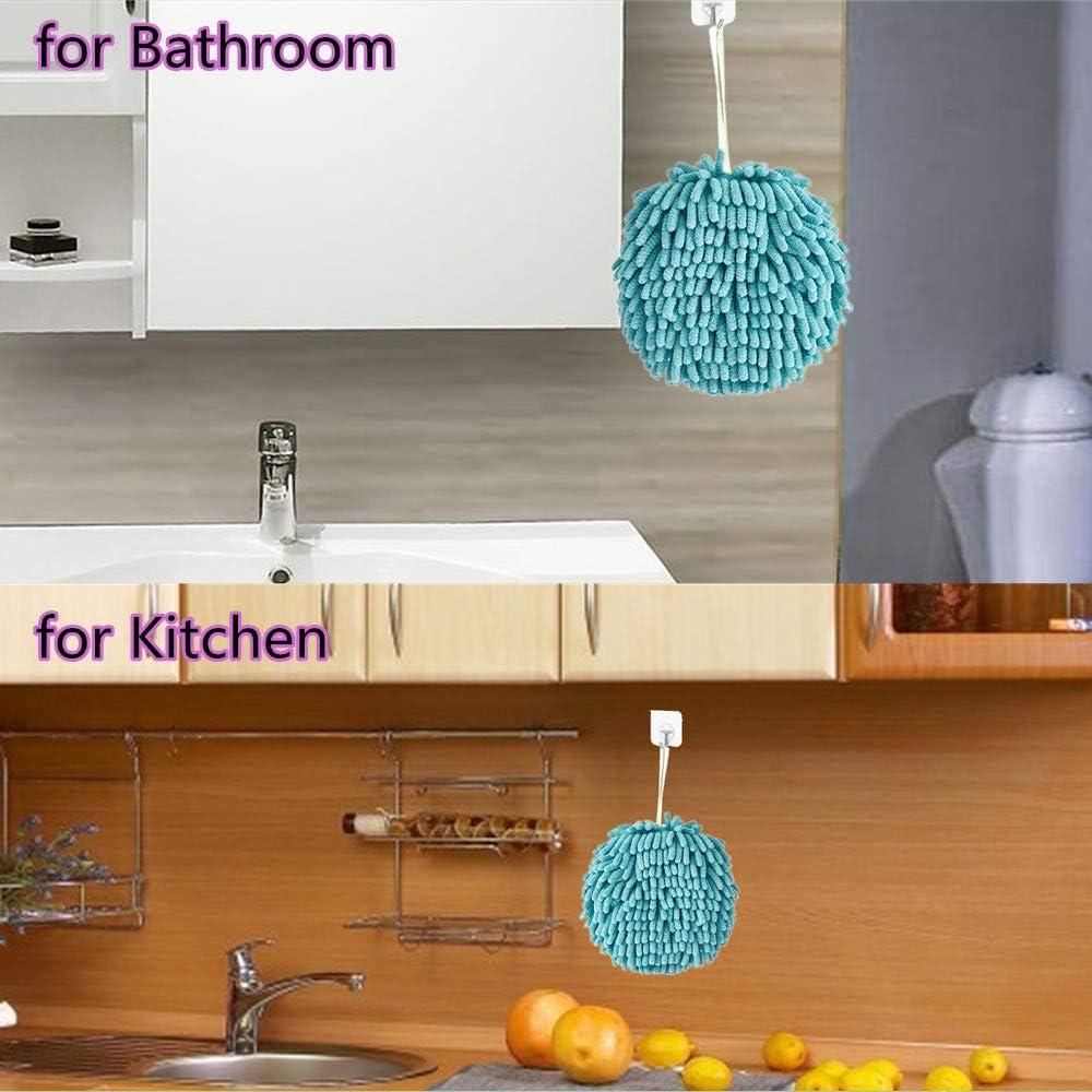 Toallas de Mano Chenille Zapikic 2 Piezas Absorbentes 19x19 cm