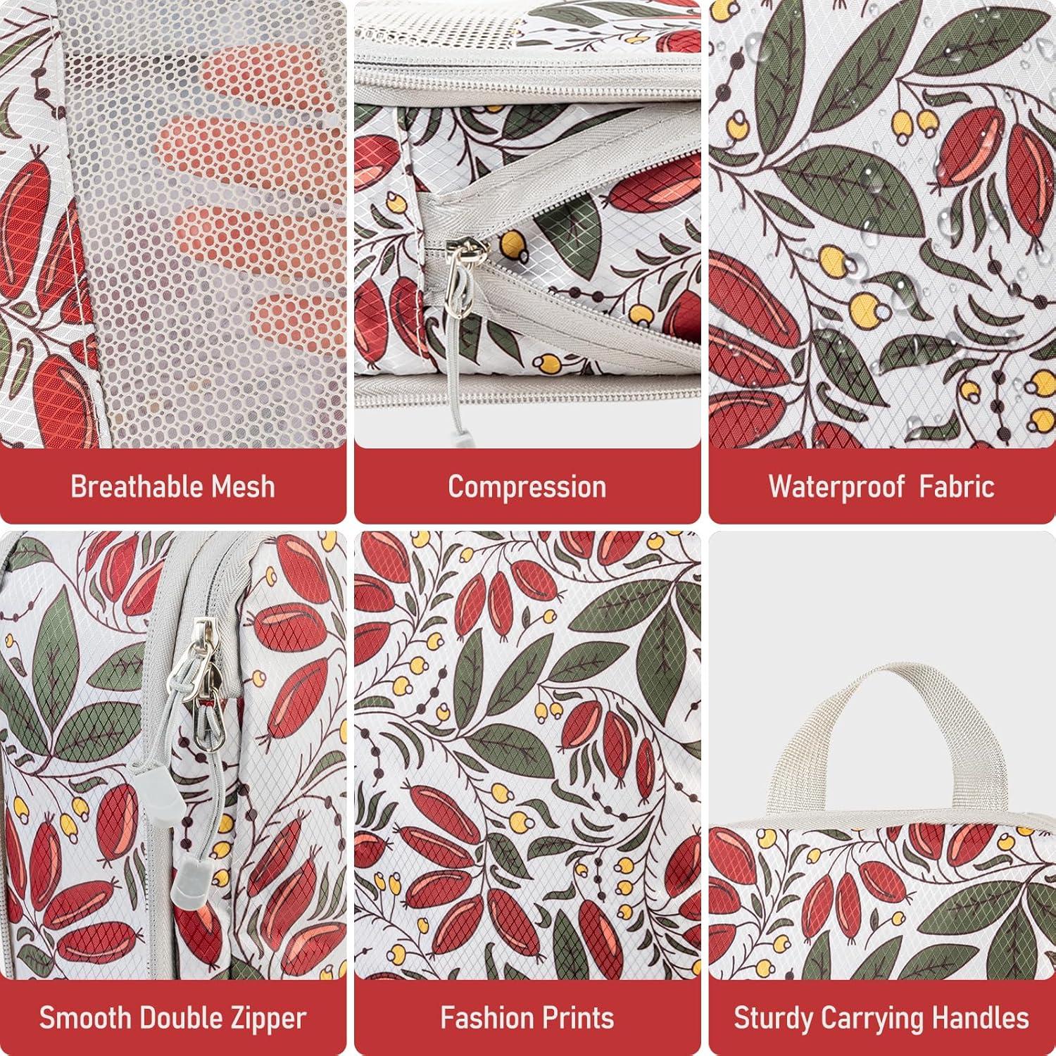 Juego de Cubos de Empaque Lemoobolsa 5 Piezas - Organizador de Viaje