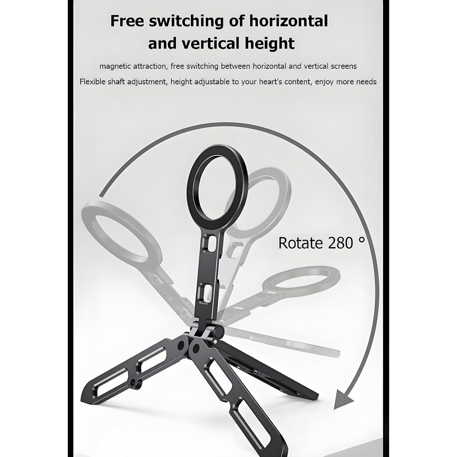 Trípode Magnético CBDYWVR para iPhone 12-16 Pro Max Doble Cara