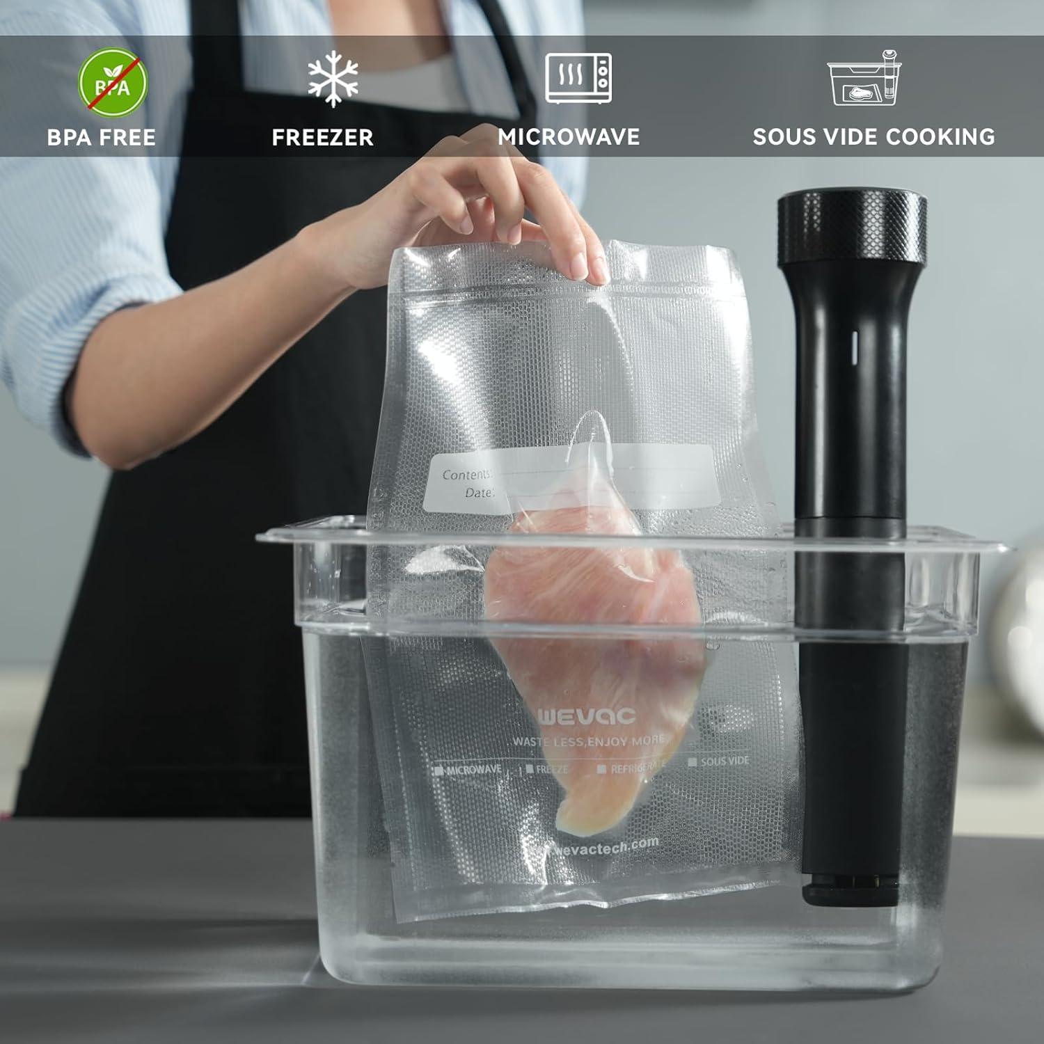 Bolsas de Sellado al Vacío Wevac 15.24x25.4 cm 200 Unidades