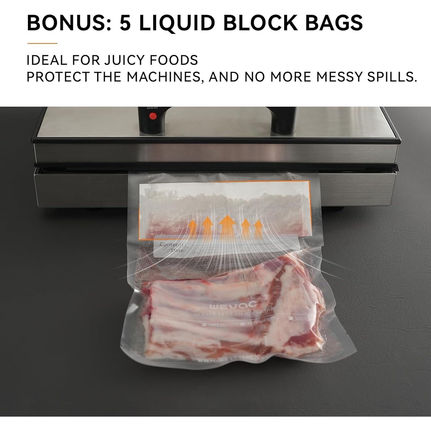 Bolsas de Sellado al Vacío Wevac 28x41 cm 100 Unidades