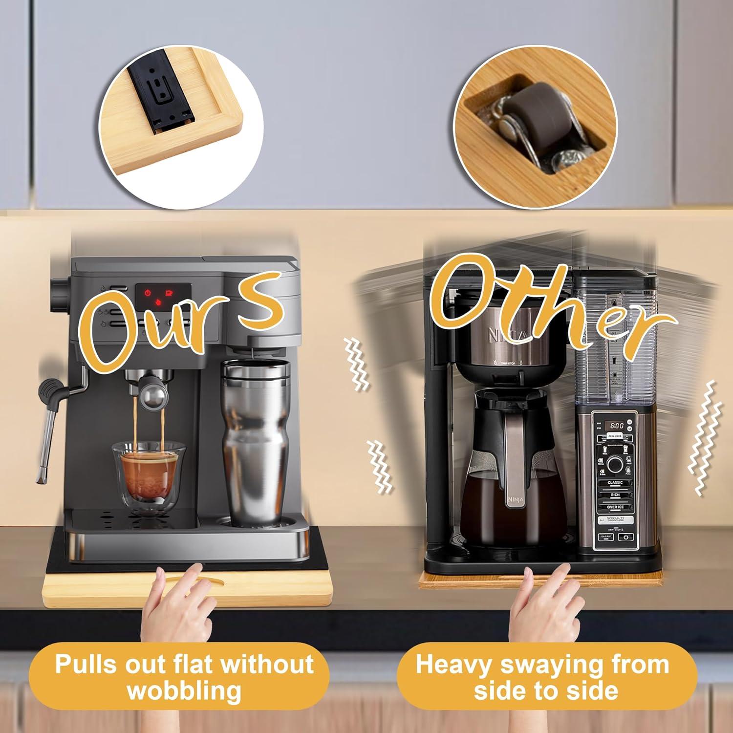 Bandeja Deslizante de Bambú MinBoo 33x40.6cm para Electrodomésticos