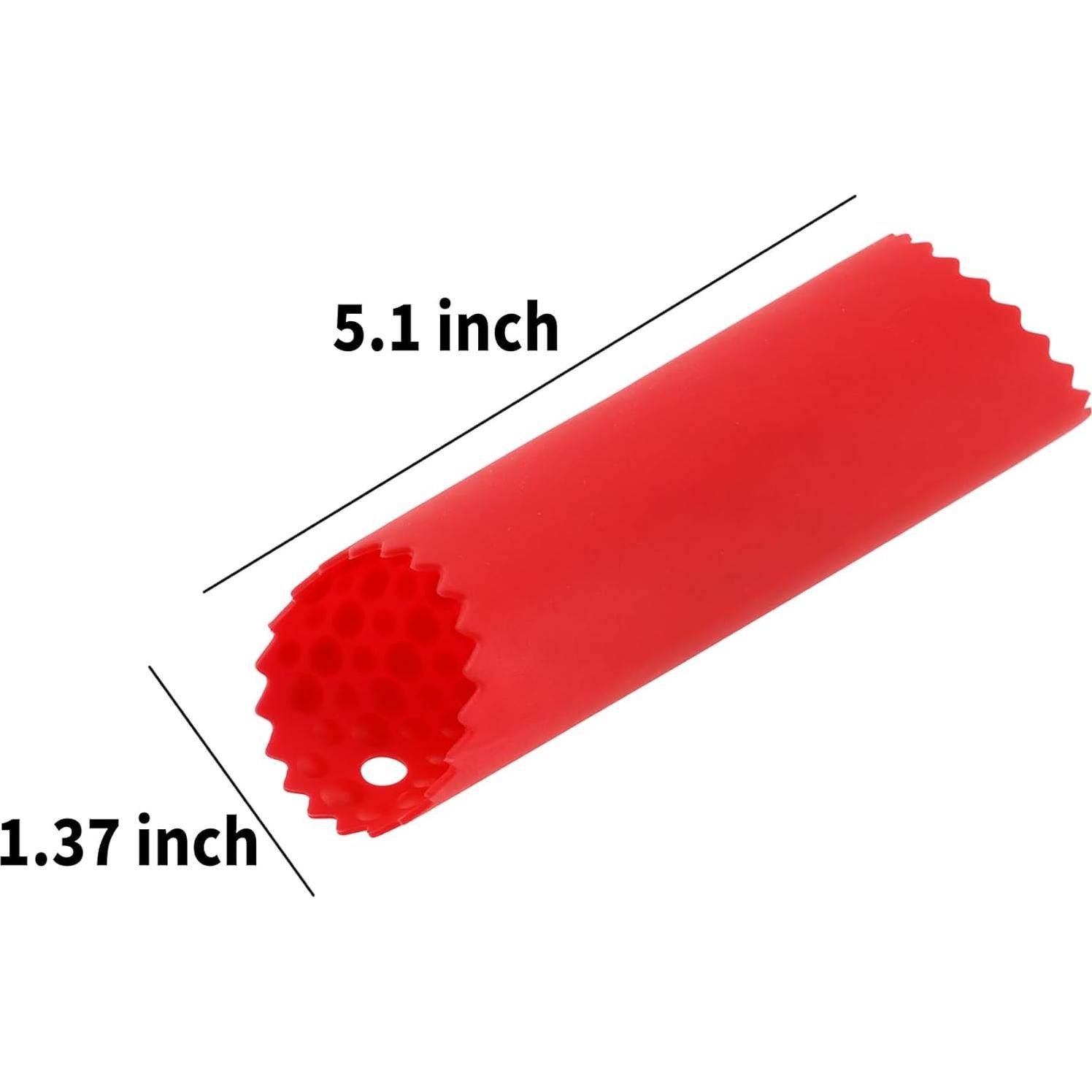 Pelador de Ajo WHTCHSU de Silicona Rojo y Naranja - 4 Piezas