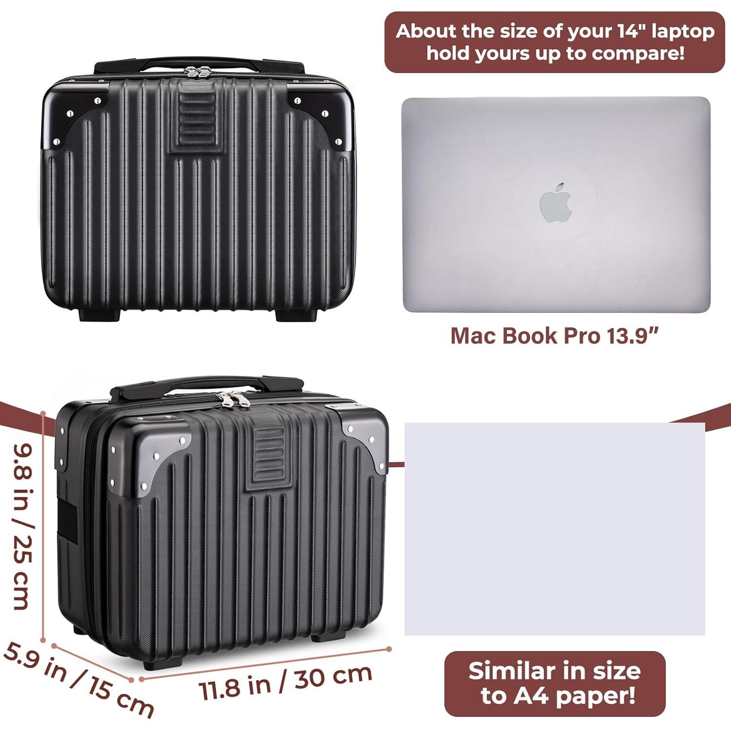 Estuche de Viaje Cosmético Noverlife Duro 30x23x15cm Negro