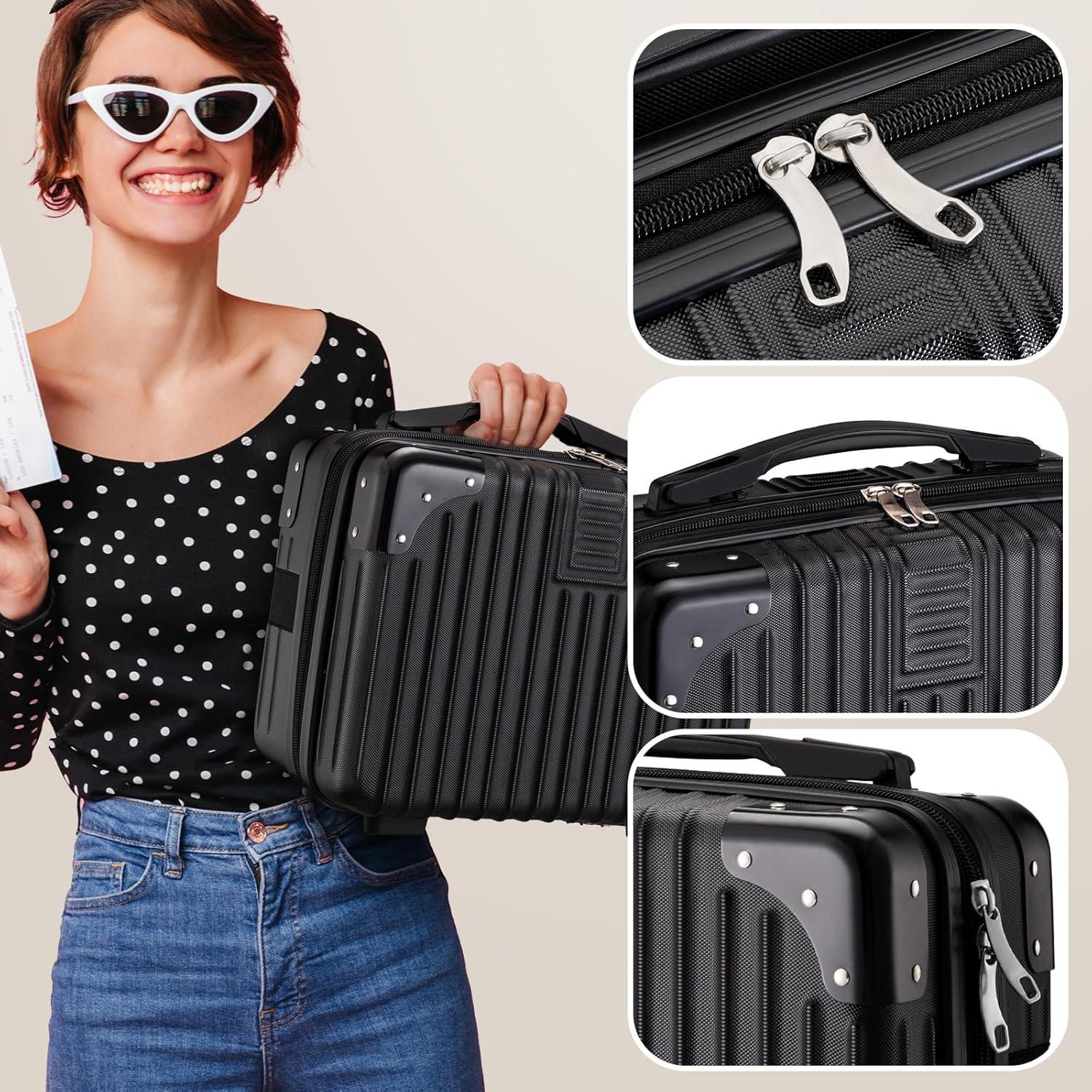 Estuche de Viaje Cosmético Noverlife Duro 30x23x15cm Negro