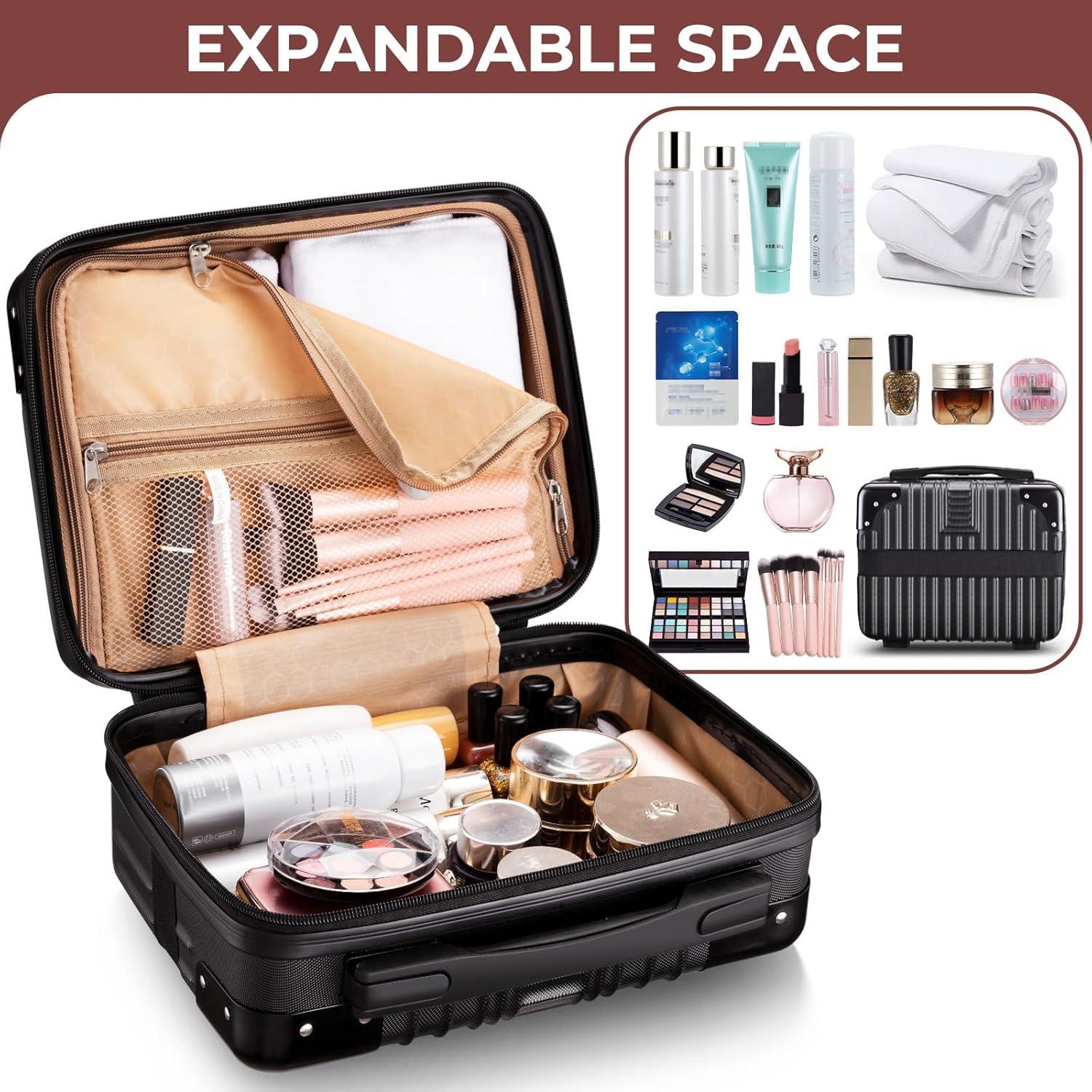 Estuche de Viaje Cosmético Noverlife Duro 30x23x15cm Negro