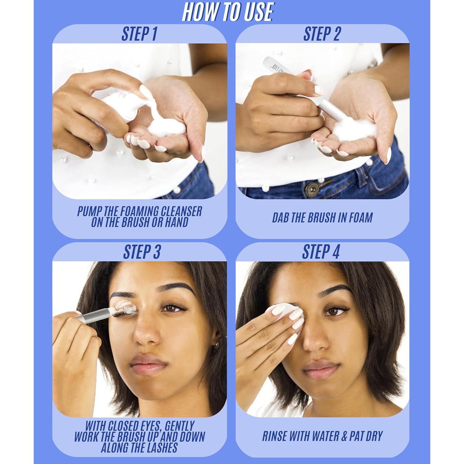 Champú para Pestañas Stacy Lash 50ml + Cepillo Limpiador