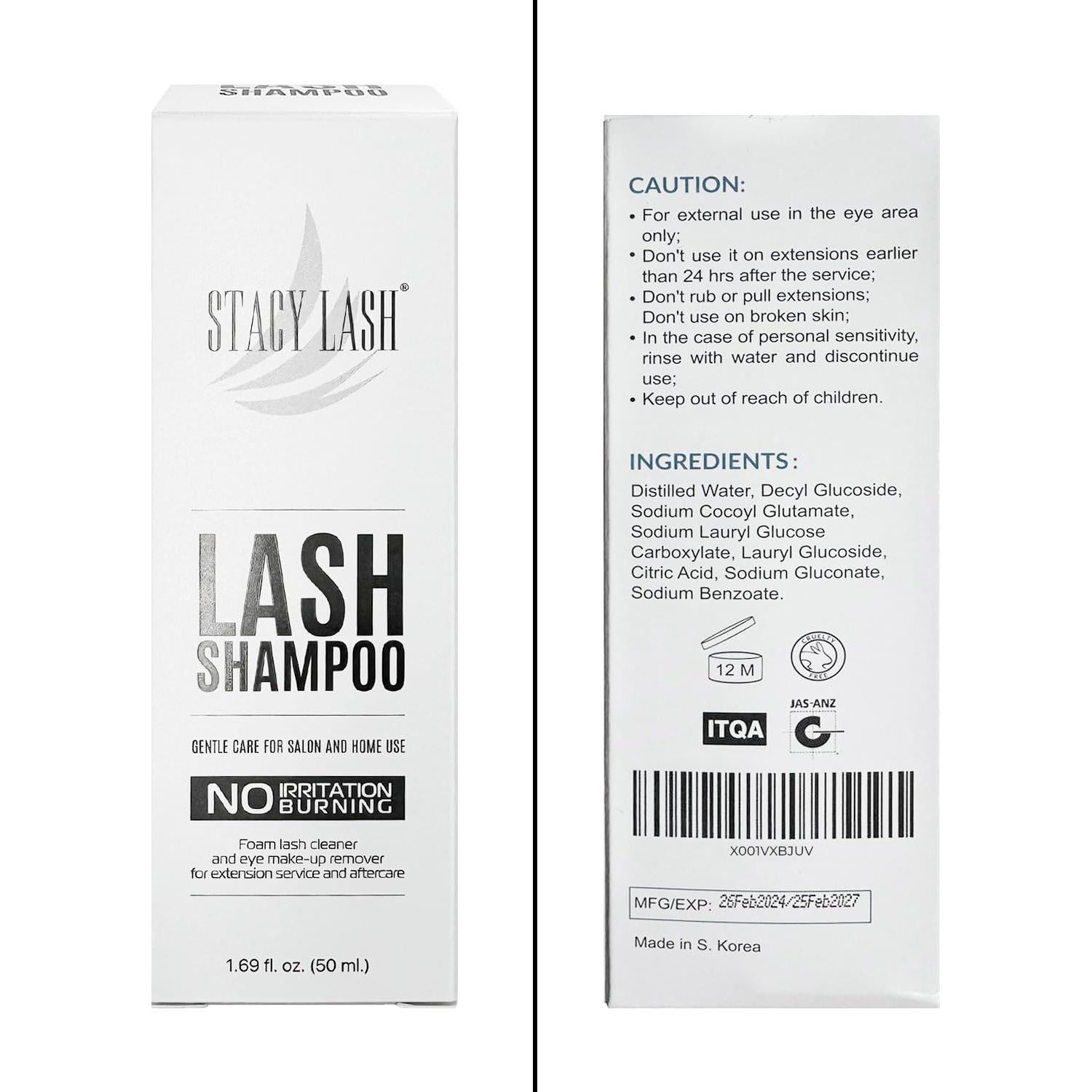 Champú para Pestañas Stacy Lash 50ml + Cepillo Limpiador