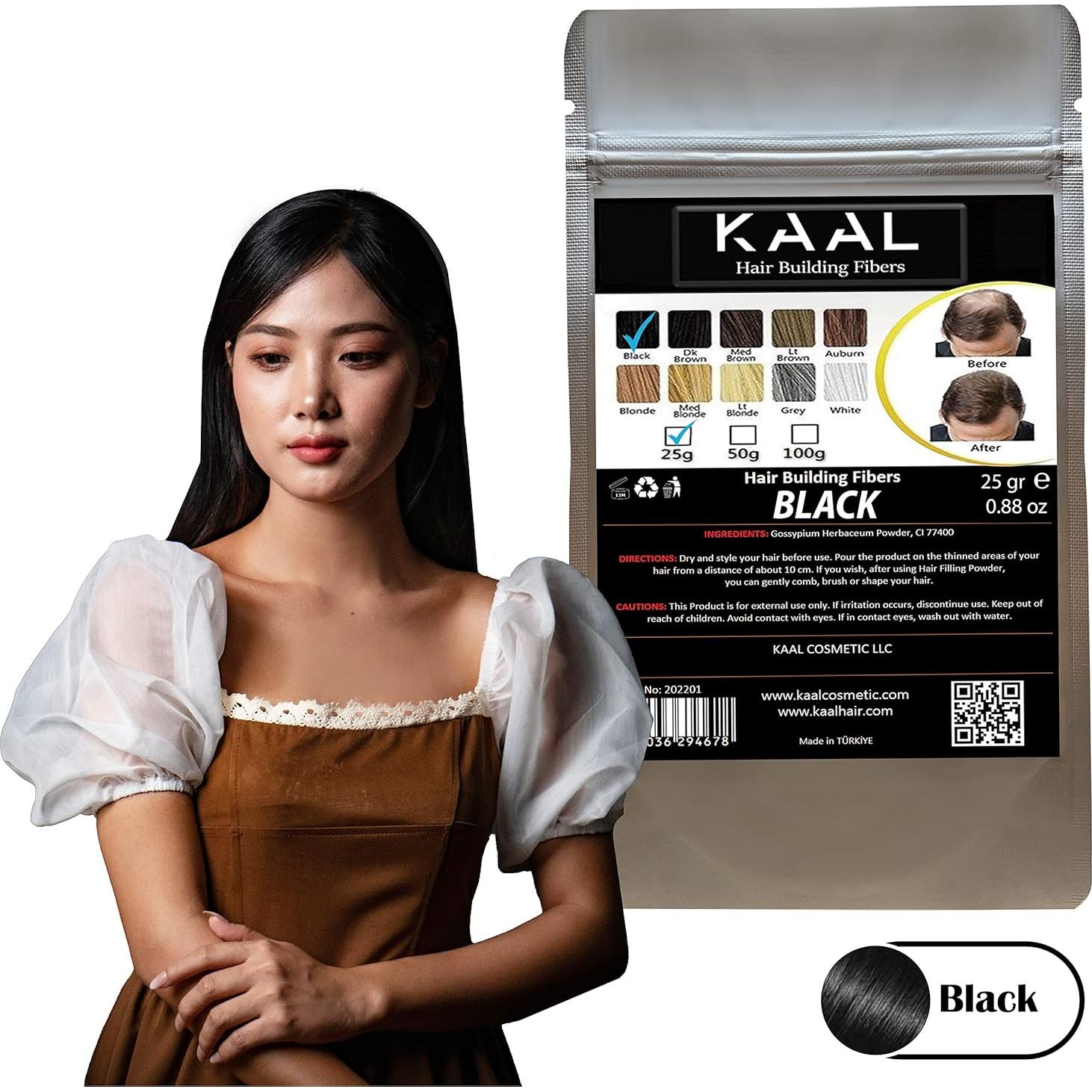 Fibras para Cabello KAAL 24.9g - Polvo Texturizador Negro