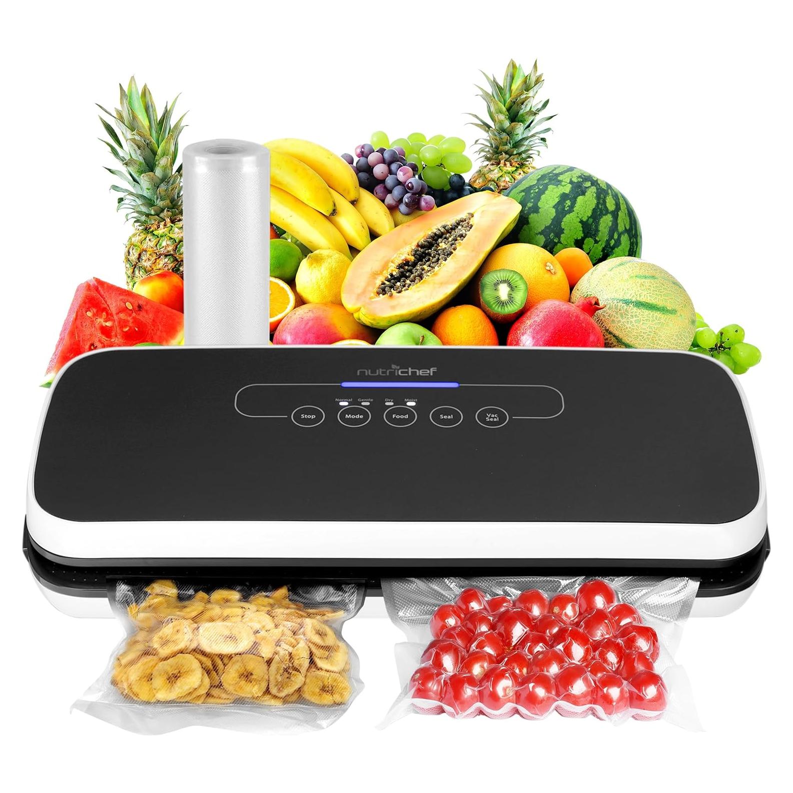 Selladora al Vacío NutriChef PKVS18BK - Automática, Compacta