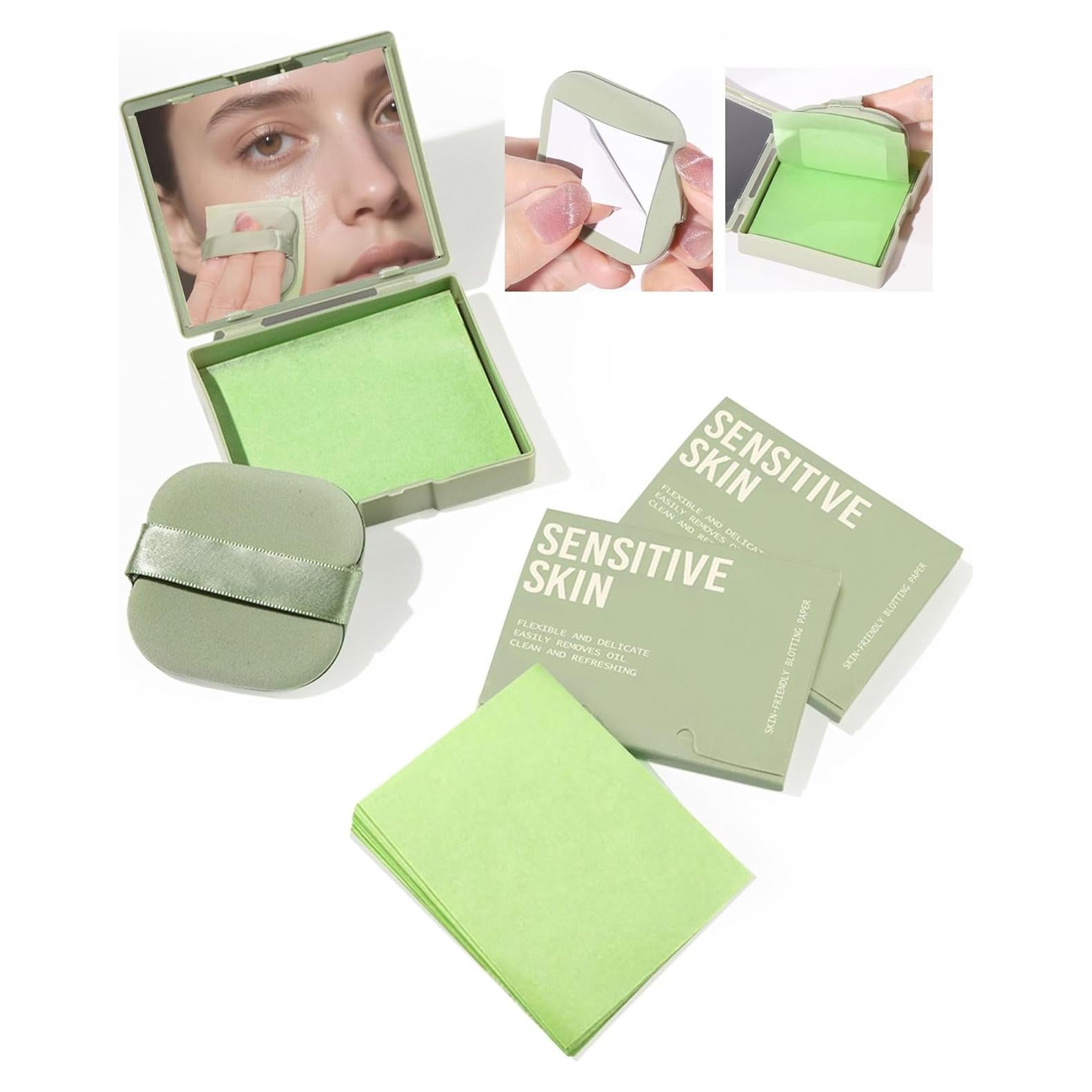 Hojas Absorbentes de Aceite SUMEITANG 300 Unidades para Piel Grasa