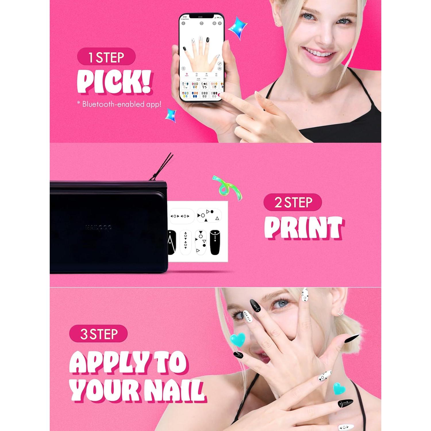 Impresora de Uñas Nail POP - Arte Digital Inalámbrico