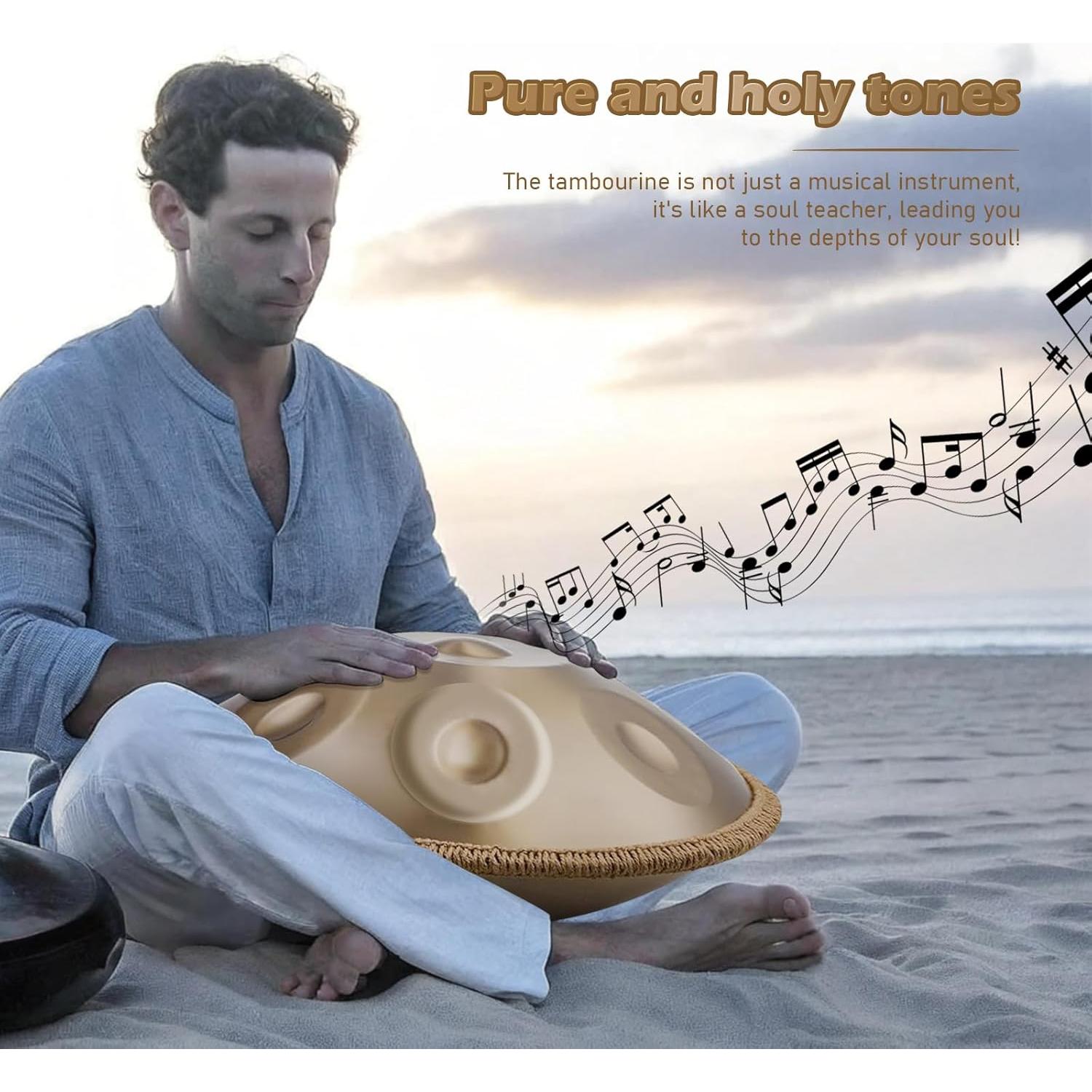 Juego de tambor Handpan Seoenlin 9 Notas 440Hz 7.69kg