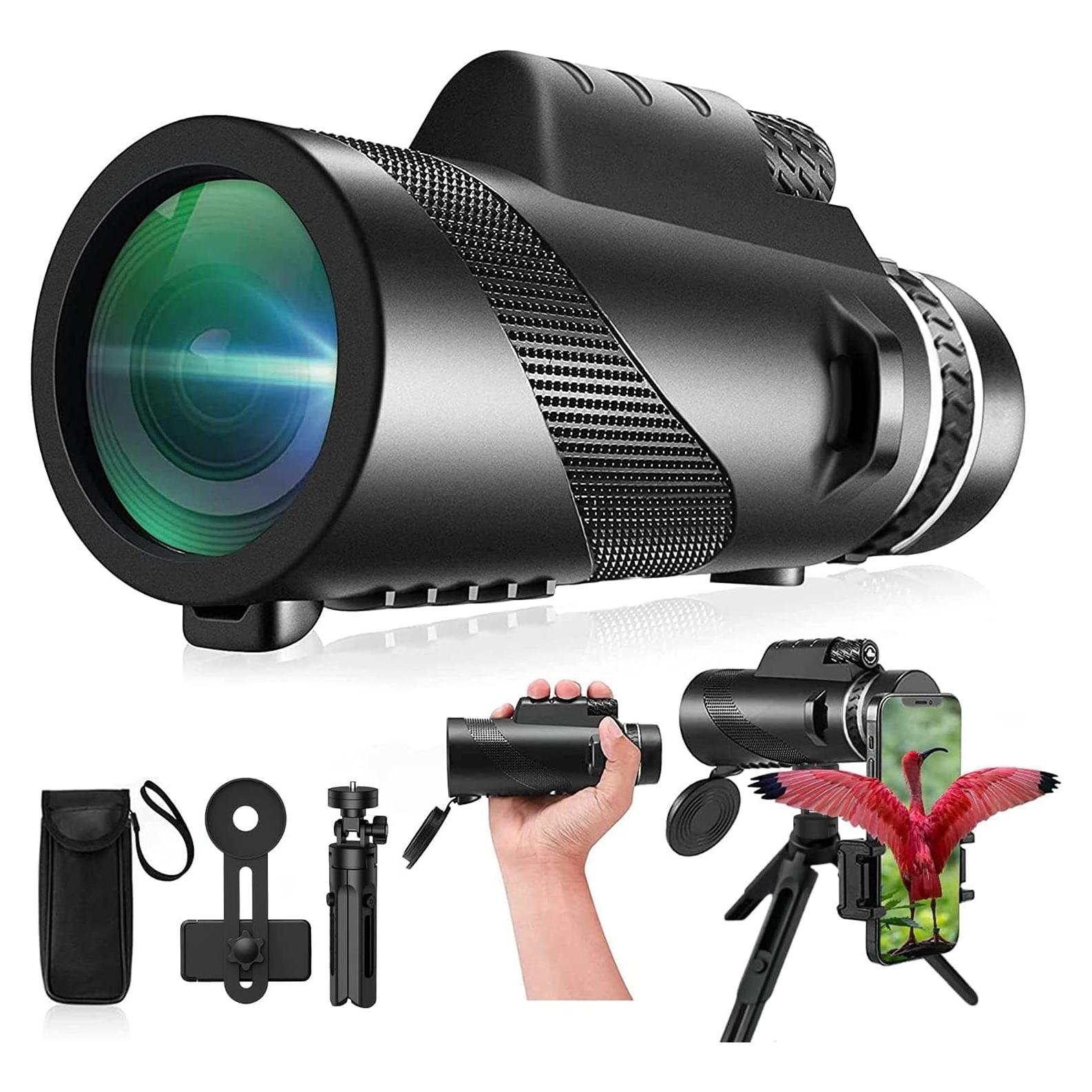 Monocular 80x100 PhysioPhyx Alta Definición con Adaptador Smartphone