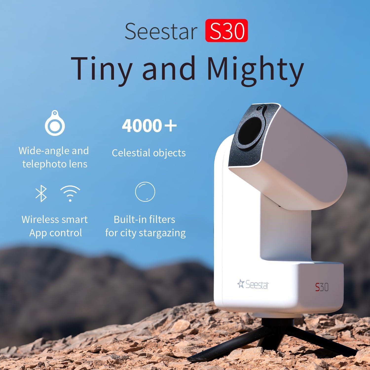 Telescopio Digital ZWO Seestar S30 Ultra-Portátil 1.65 kg