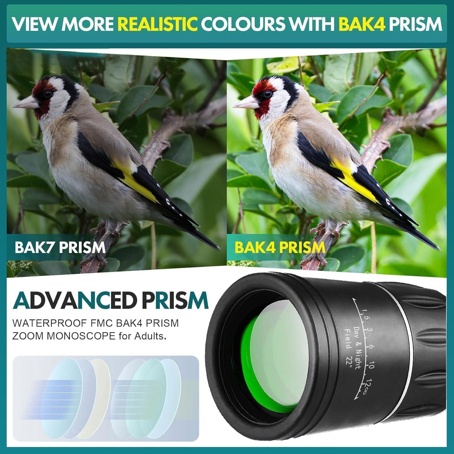 Telescopio Monocular Mini 9X42 ELGOTAN para Observación de Aves