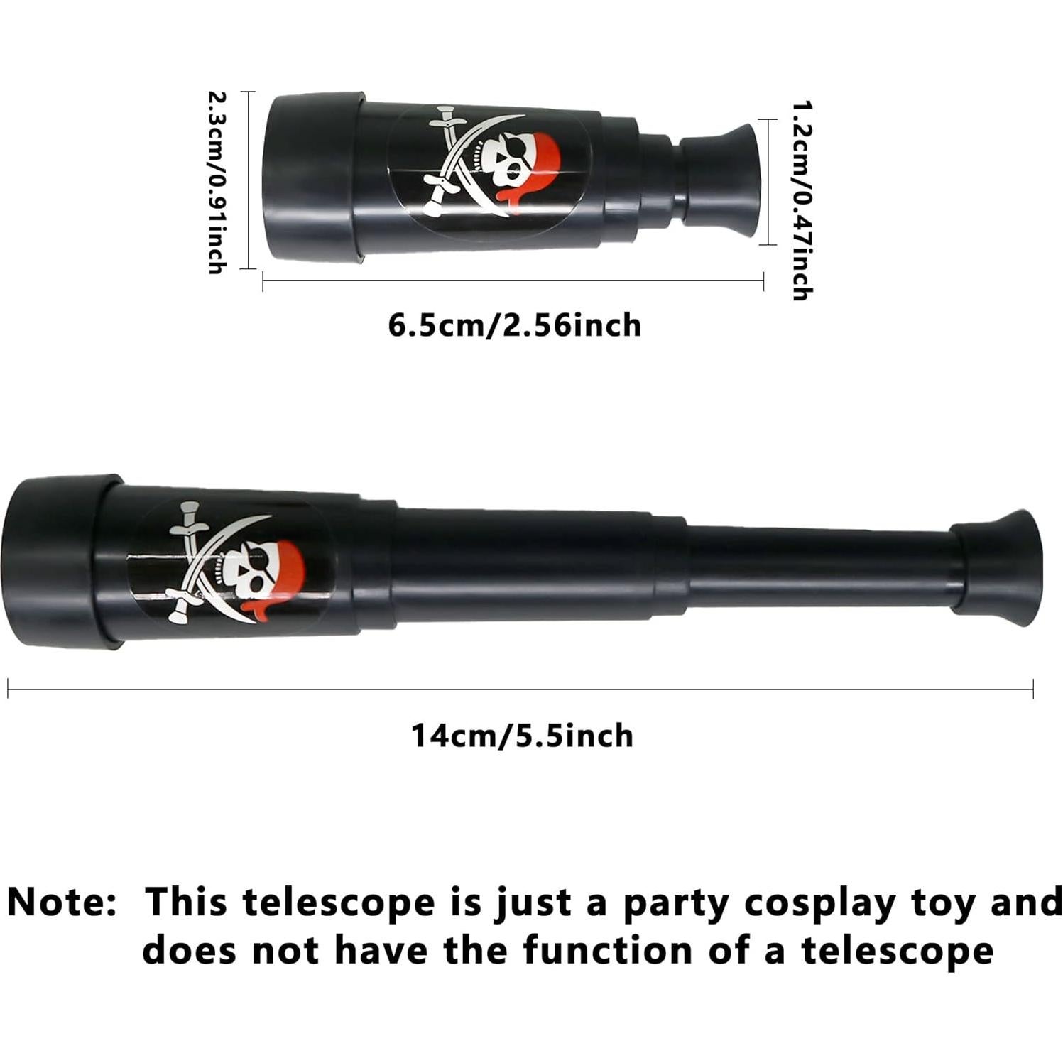 40 Telescopios Pirata Colapsables SGBETTER para Fiestas