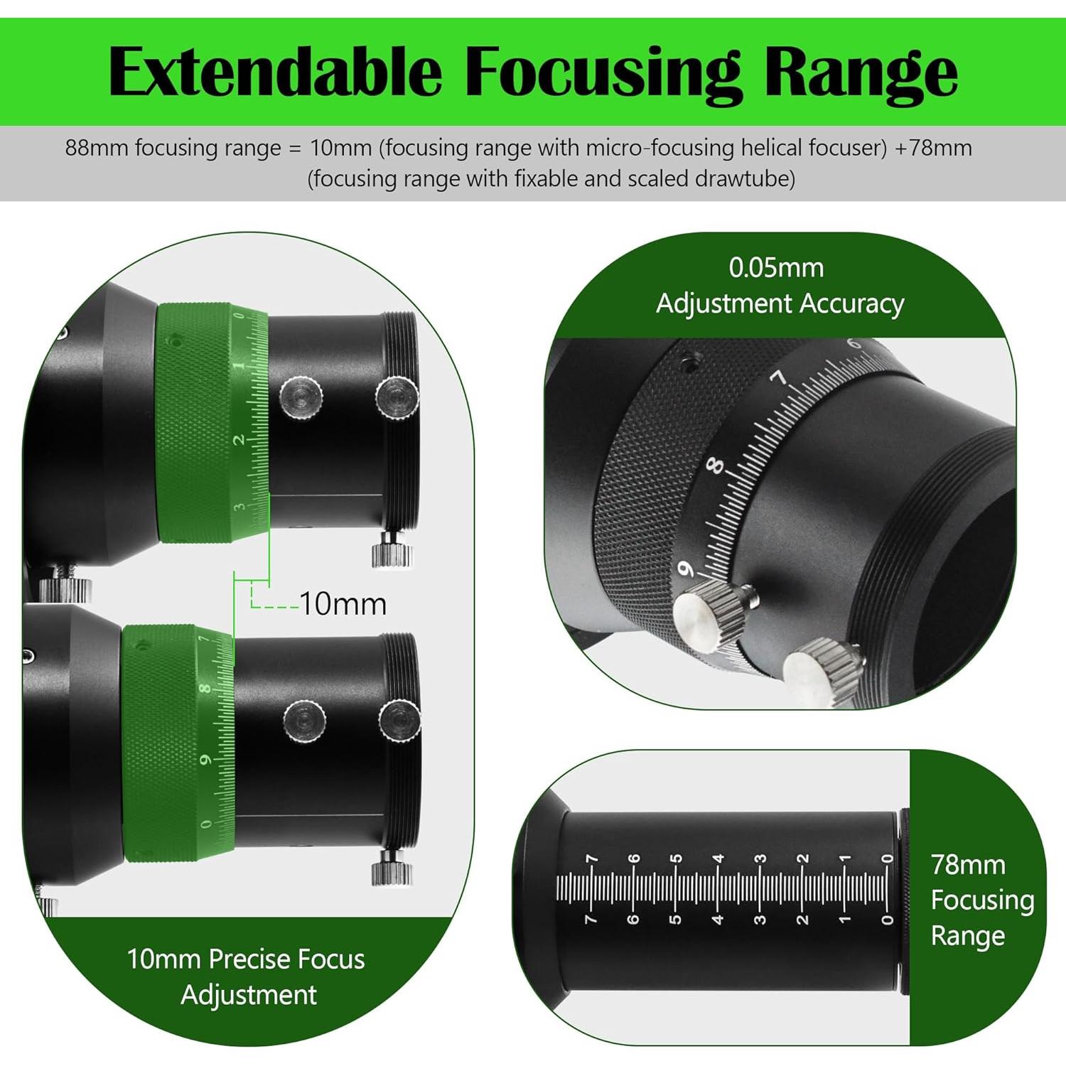 Guía Astronómica Astromania 70mm FMC con Focador Helicoidal