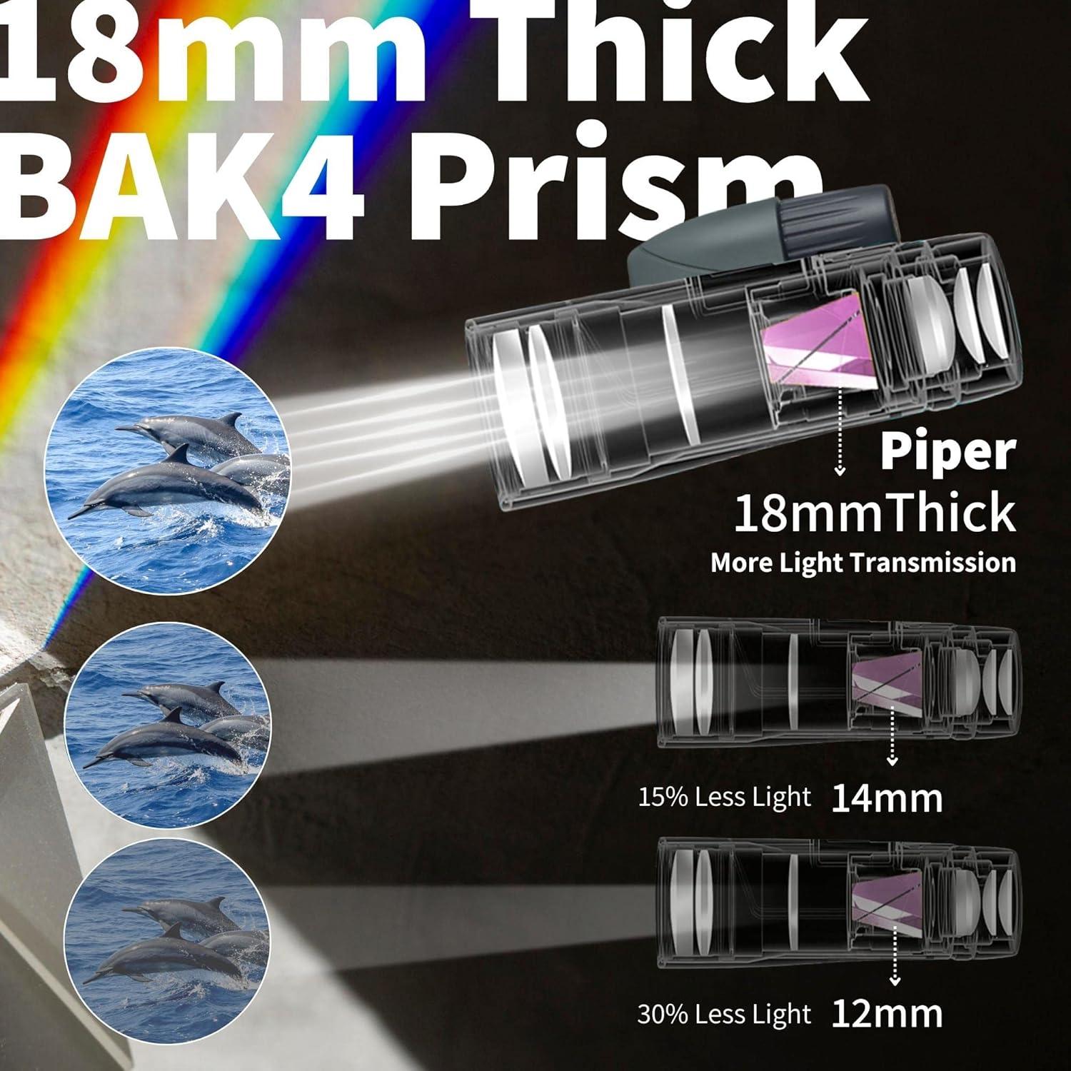 Monocular Gosky 12x55 HD con prisma BAK4 y lente FMC