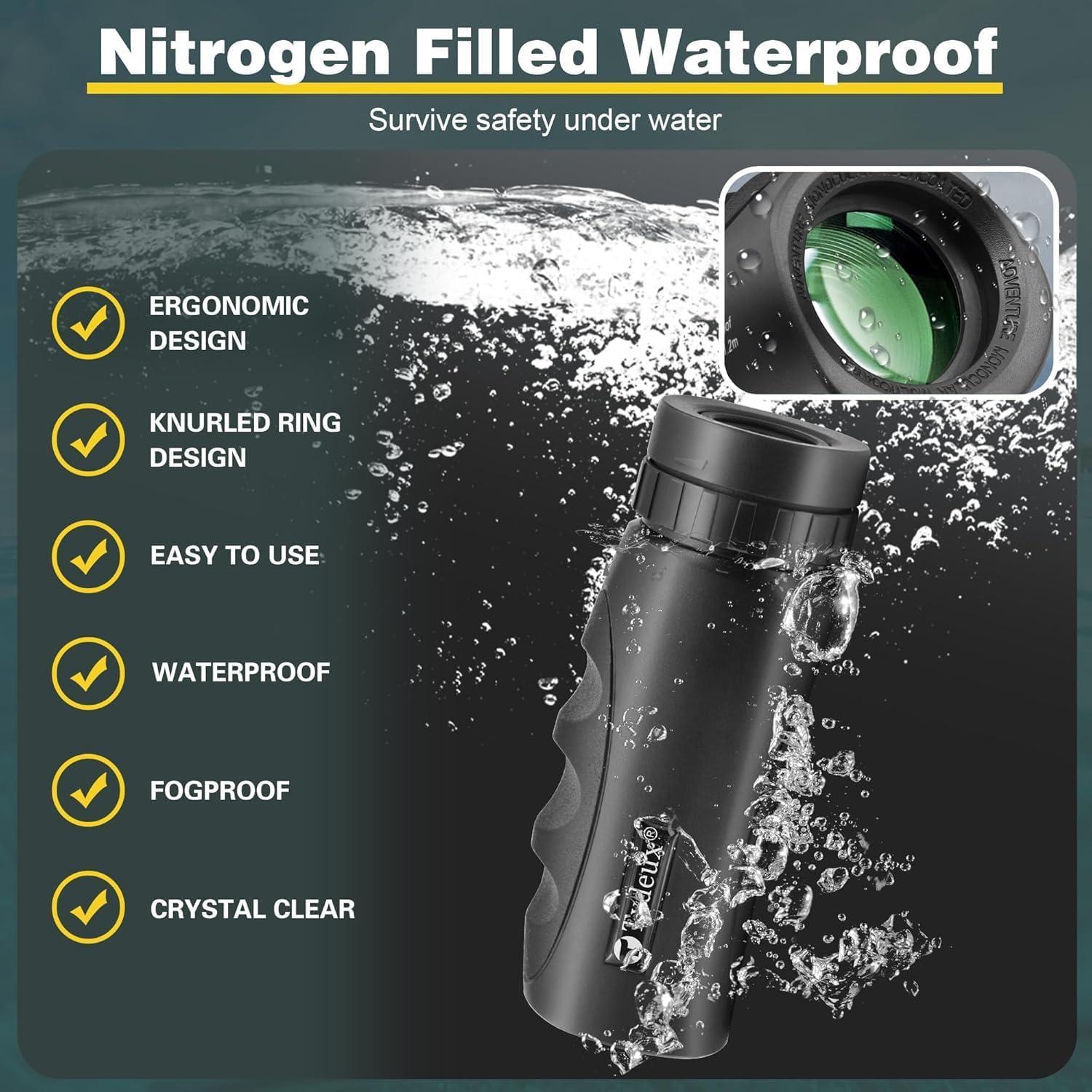 Monóculo Compacto Impermeable Tydeux 10x25 - Alta Potencia