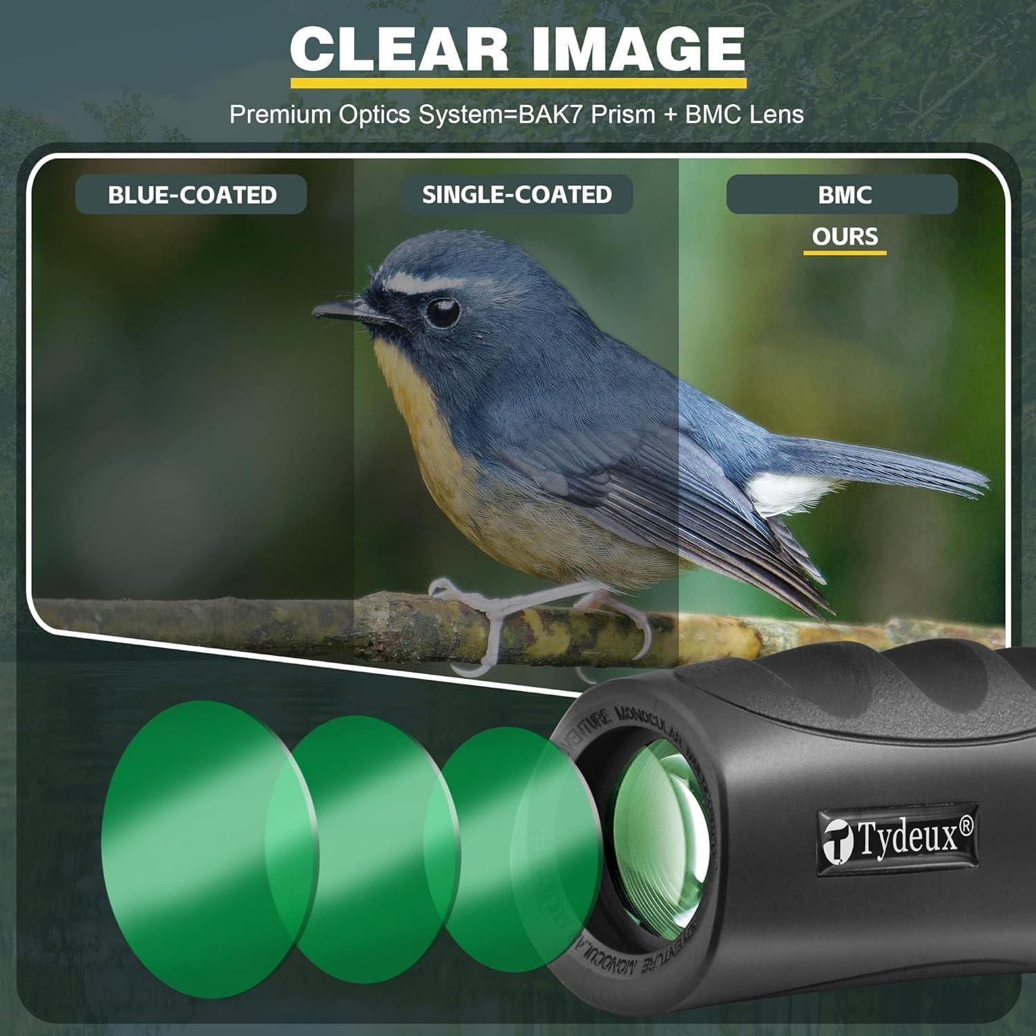 Monóculo Compacto Impermeable Tydeux 10x25 - Alta Potencia