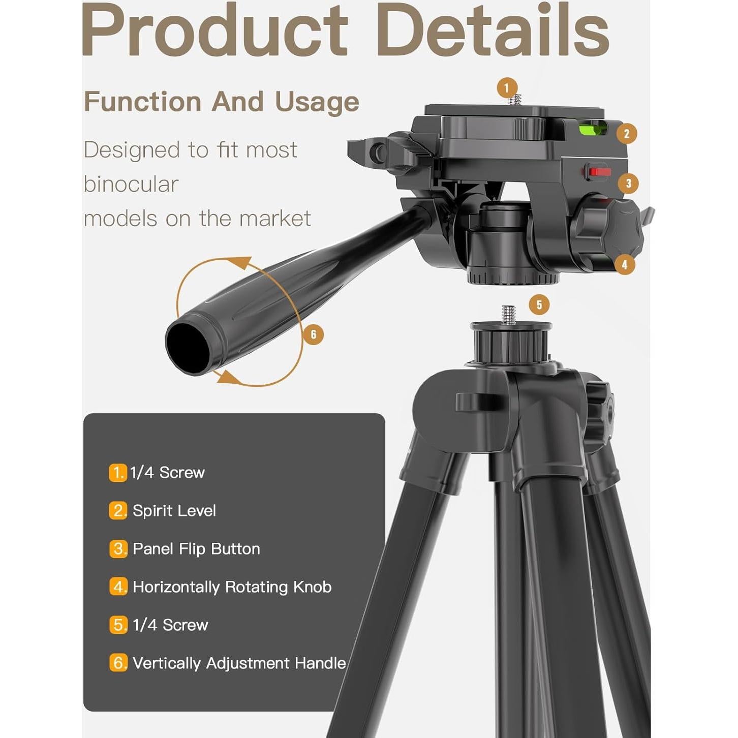 Trípode Ajustable Superflash para Telescopios y Cámaras 1.71kg