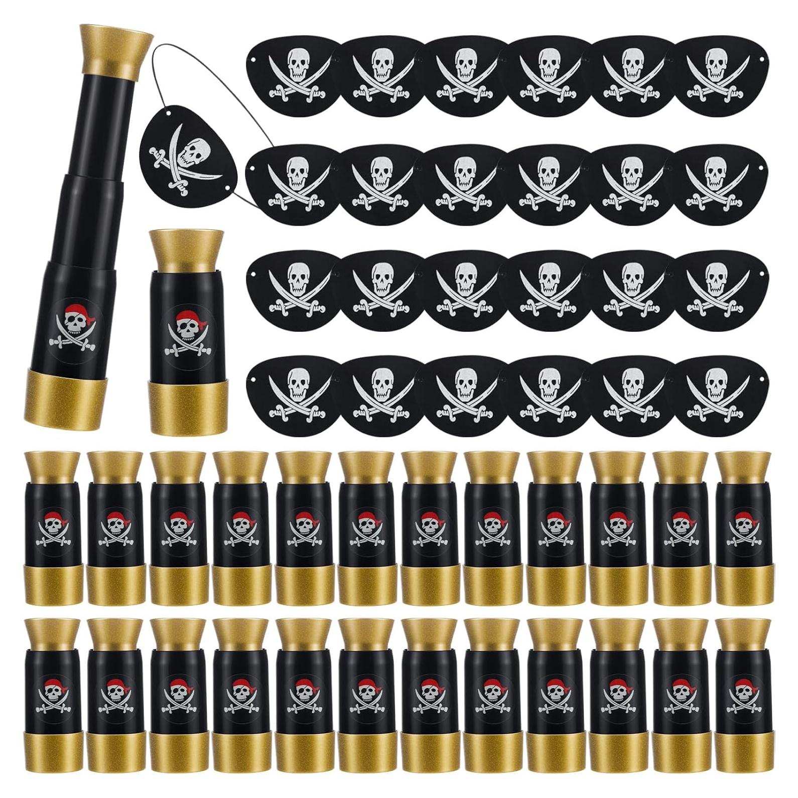 Set de Accesorios de Pirata Libima - 24 Parches y Telescopios